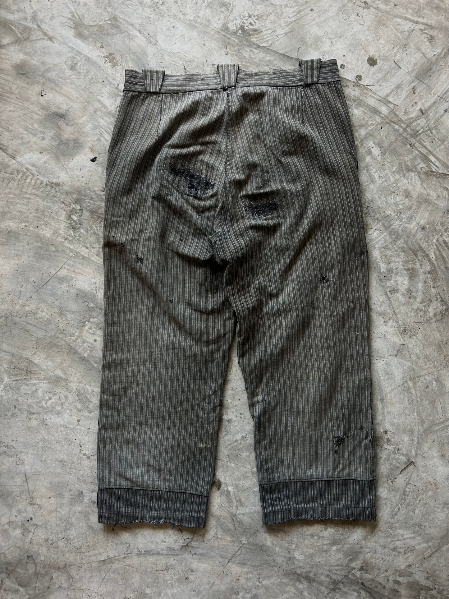 Vintage 40‘s French Moleskin Stripe Boro Pants