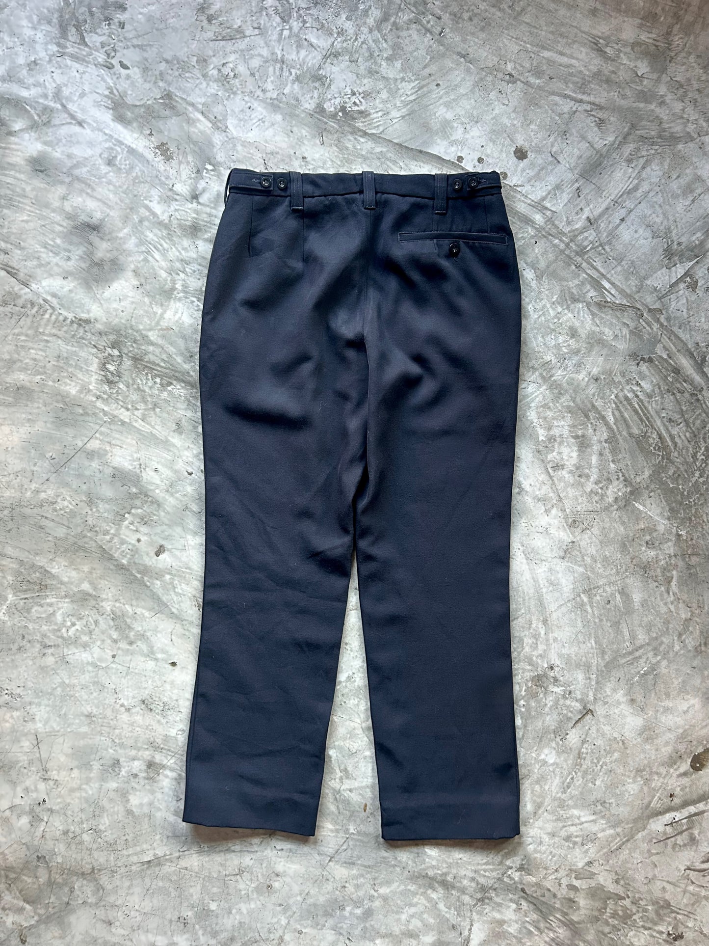 1990’s Vintage Black Straight Trouser  (30”)