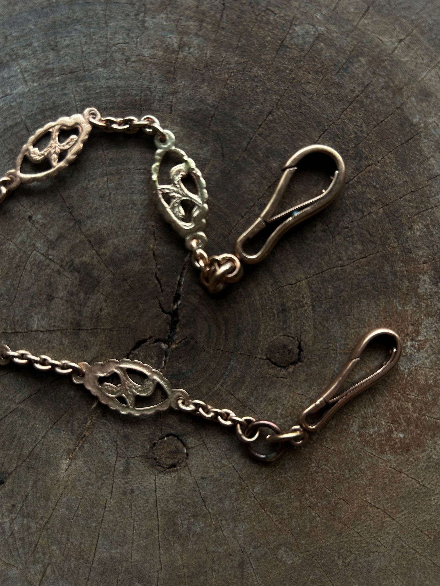 Antique Pink Gold 40 Wallet Chain