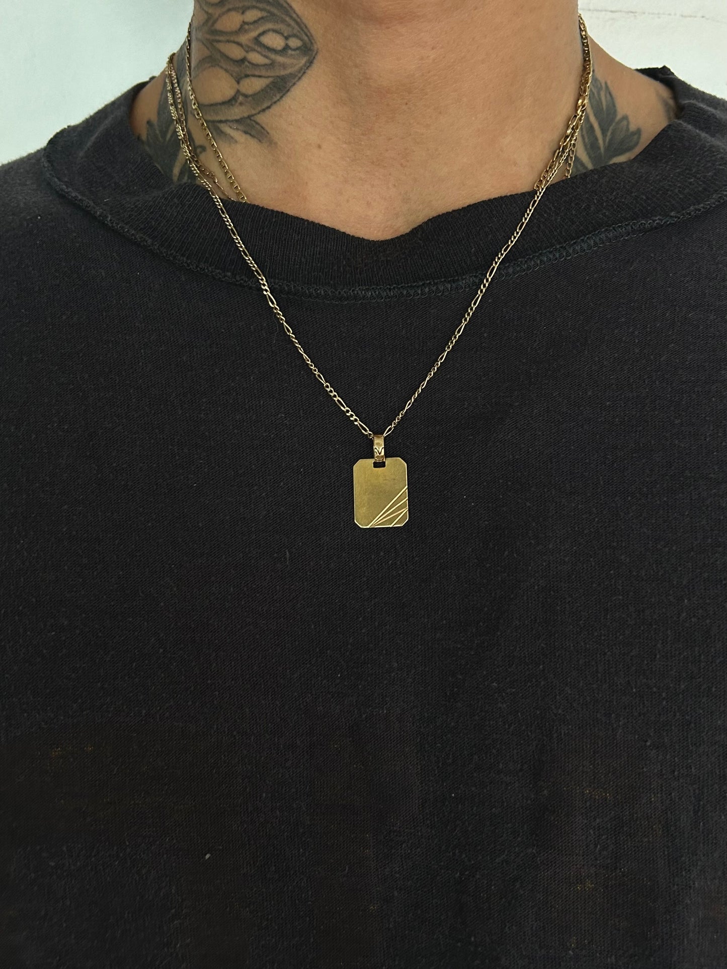Vintage Gold 8K Scripture Charm