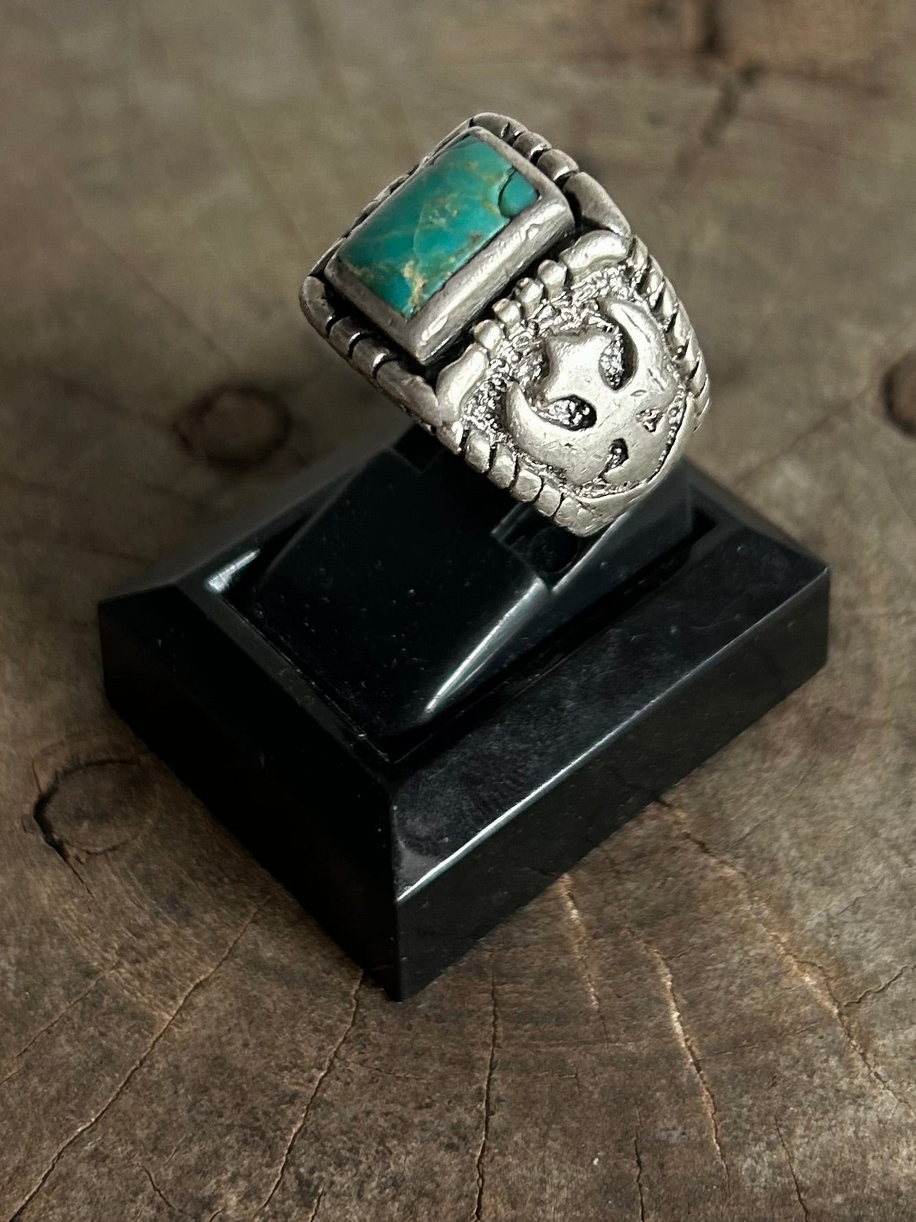 Vintage Silver 925 Turquoise native Ring