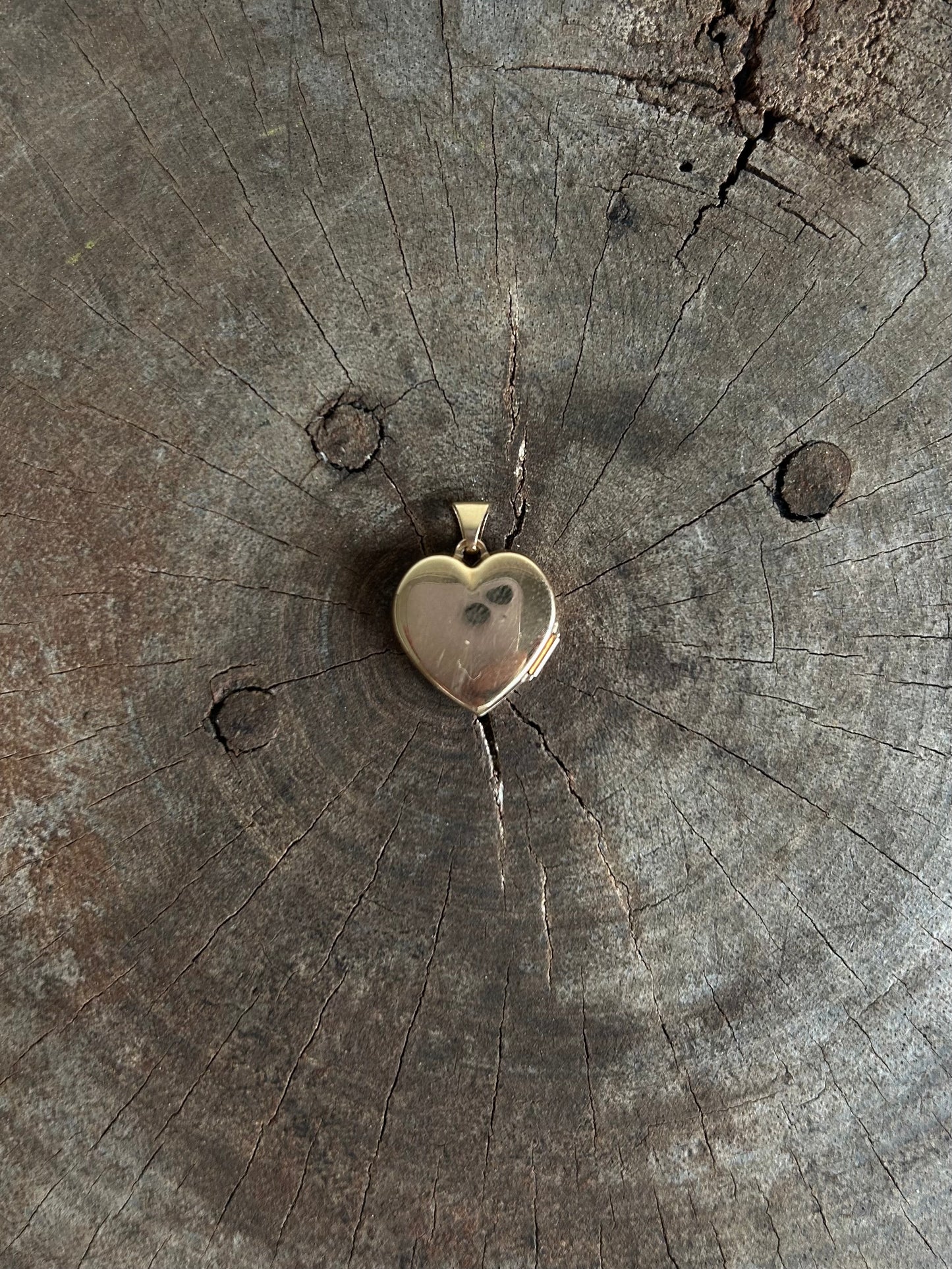 Vintage Gold 9k Heart locket Pendant