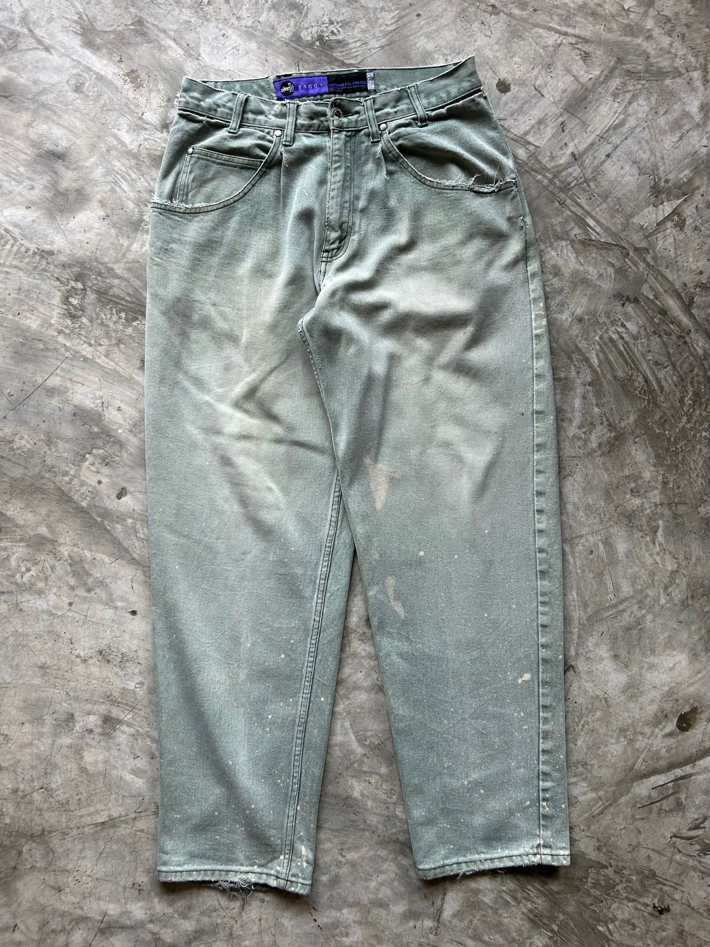 Vintage Levis Silver Tab fade mos baggy jeans (32)