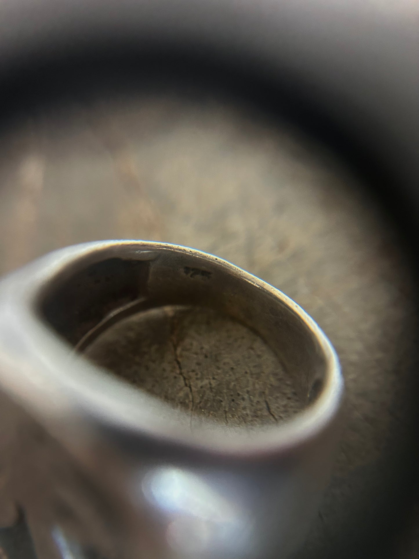 Vintage Silver 925  Playboy Signet Ring