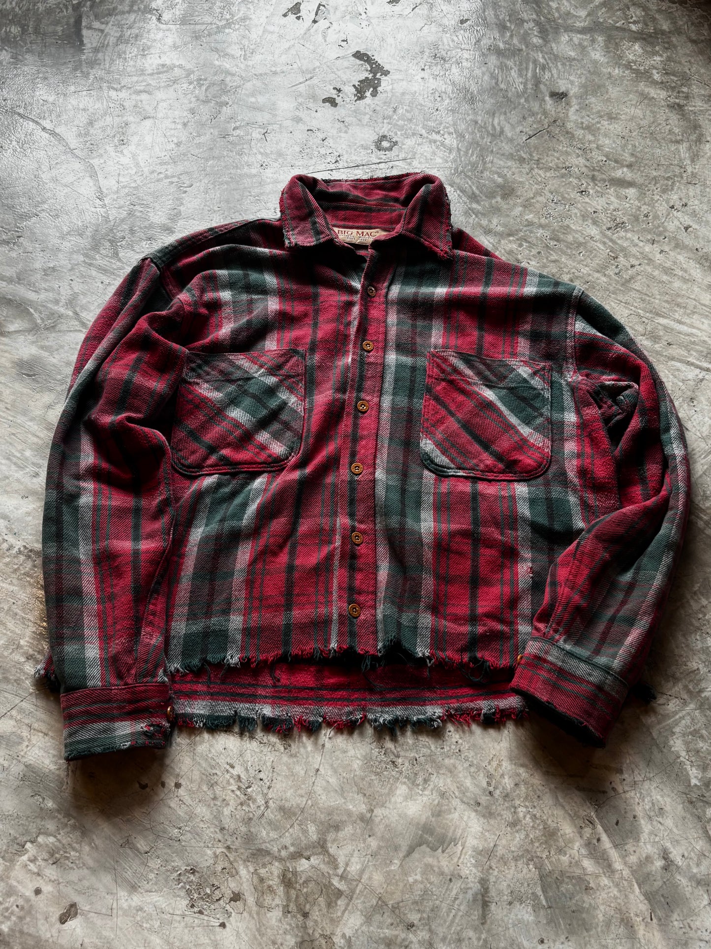1980's Vintage Big Mac Flannel Faded Shirt