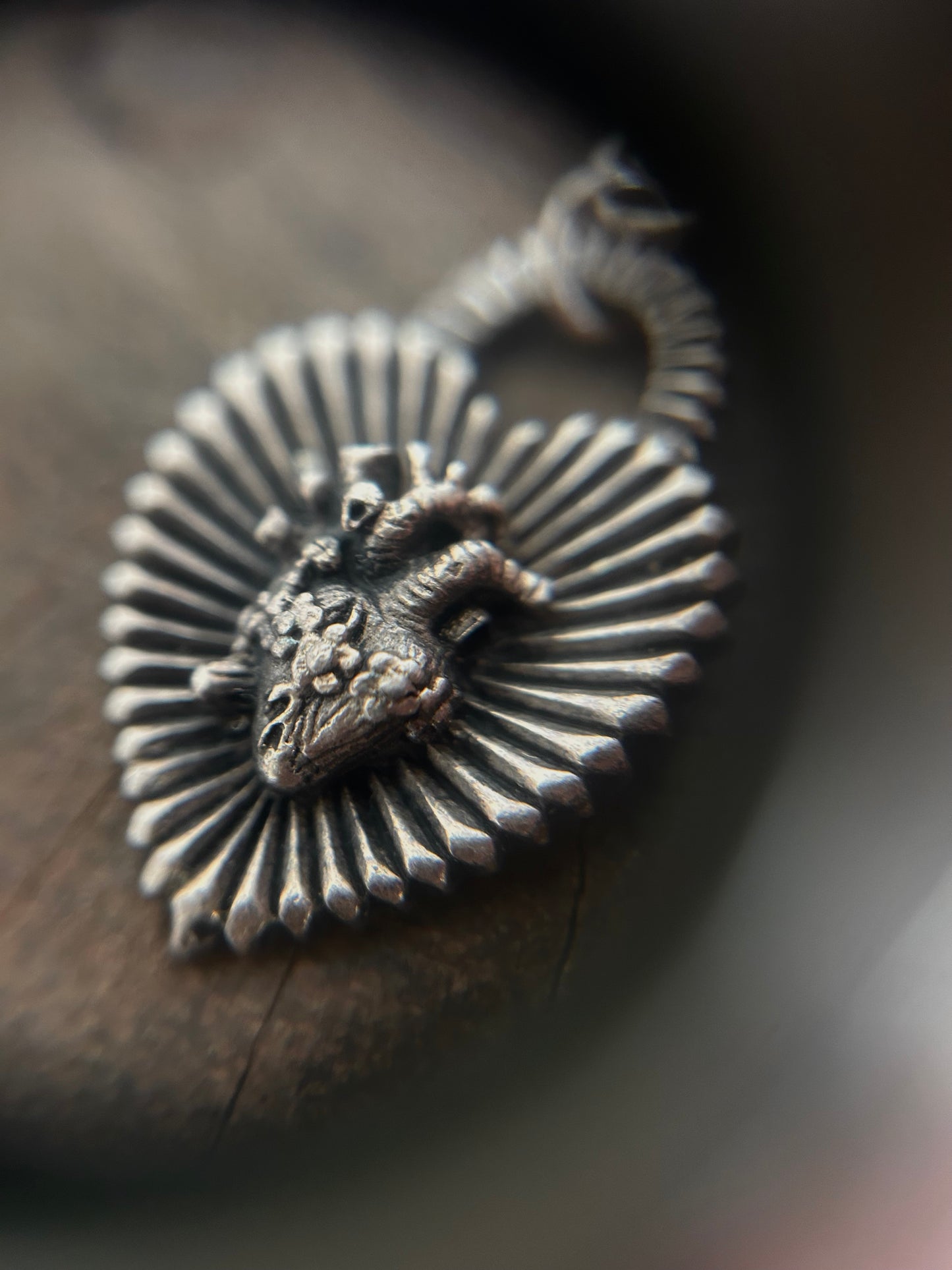 Vintage silver 925 Heart Chain Bracelet