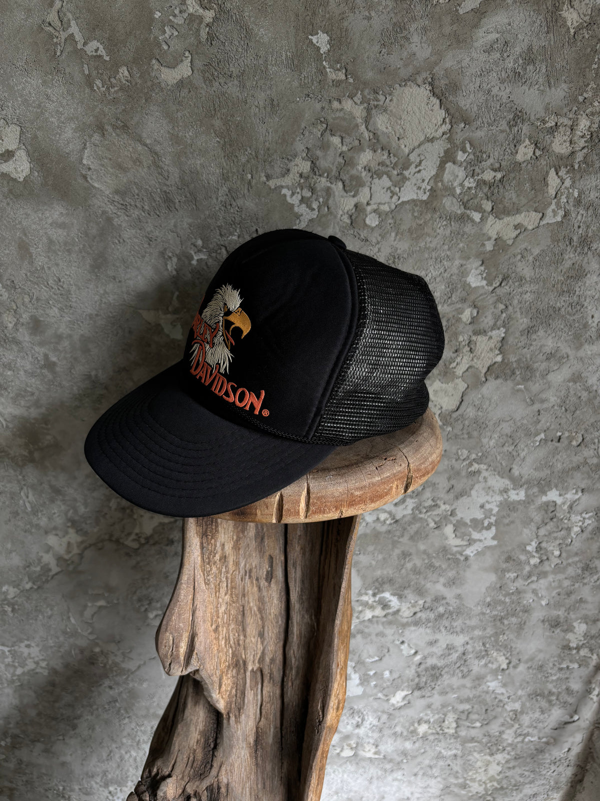 Vintage 1980’s Harley Davidson Eagle Trucker Hat