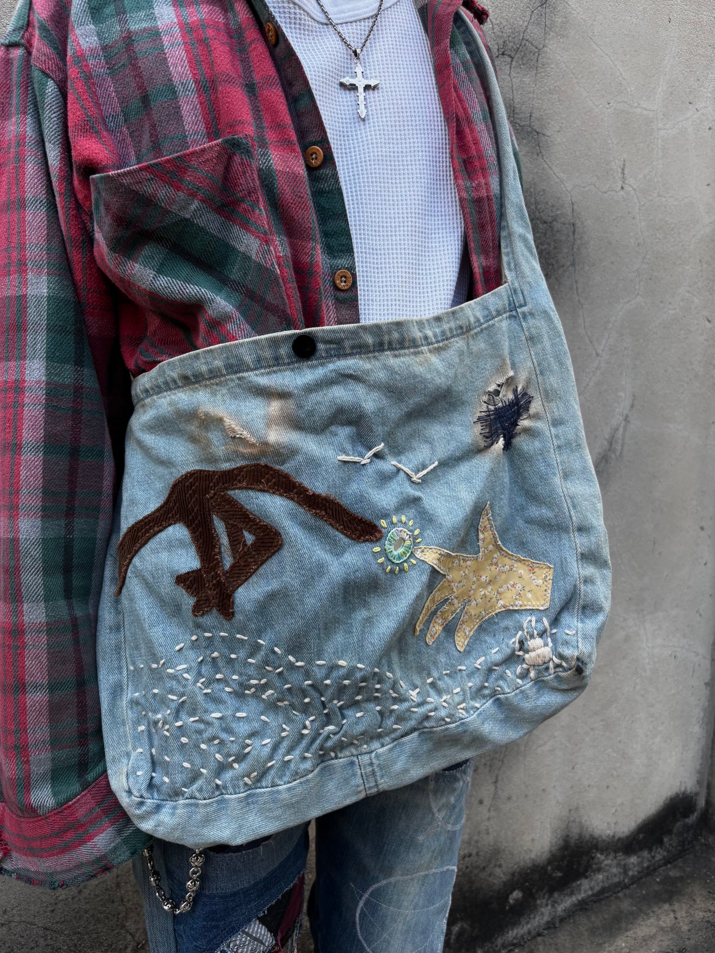 Kapital Kountry ET denim Shoulder Bag