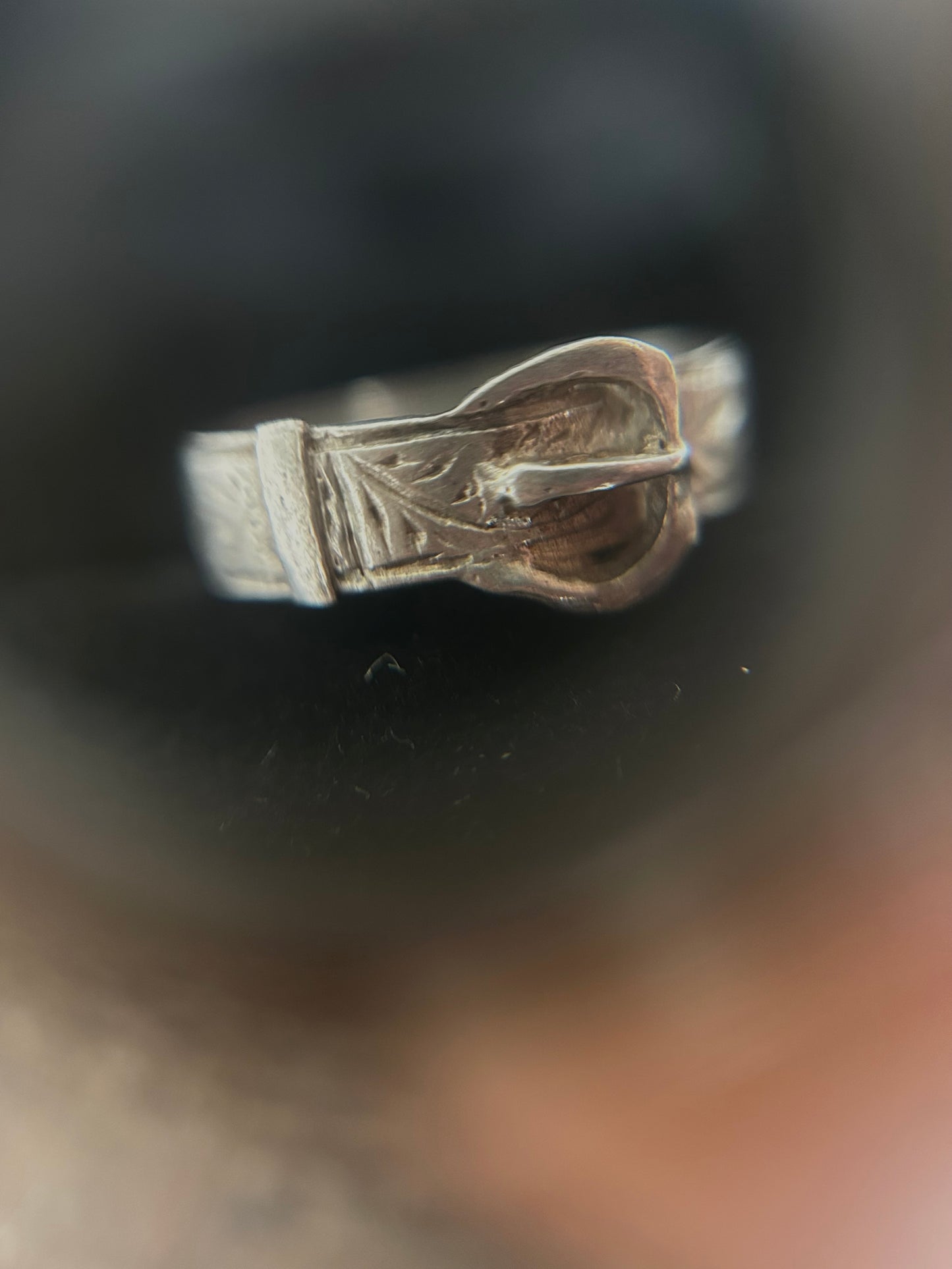 Vintage silver 925 Belt Solid Ring