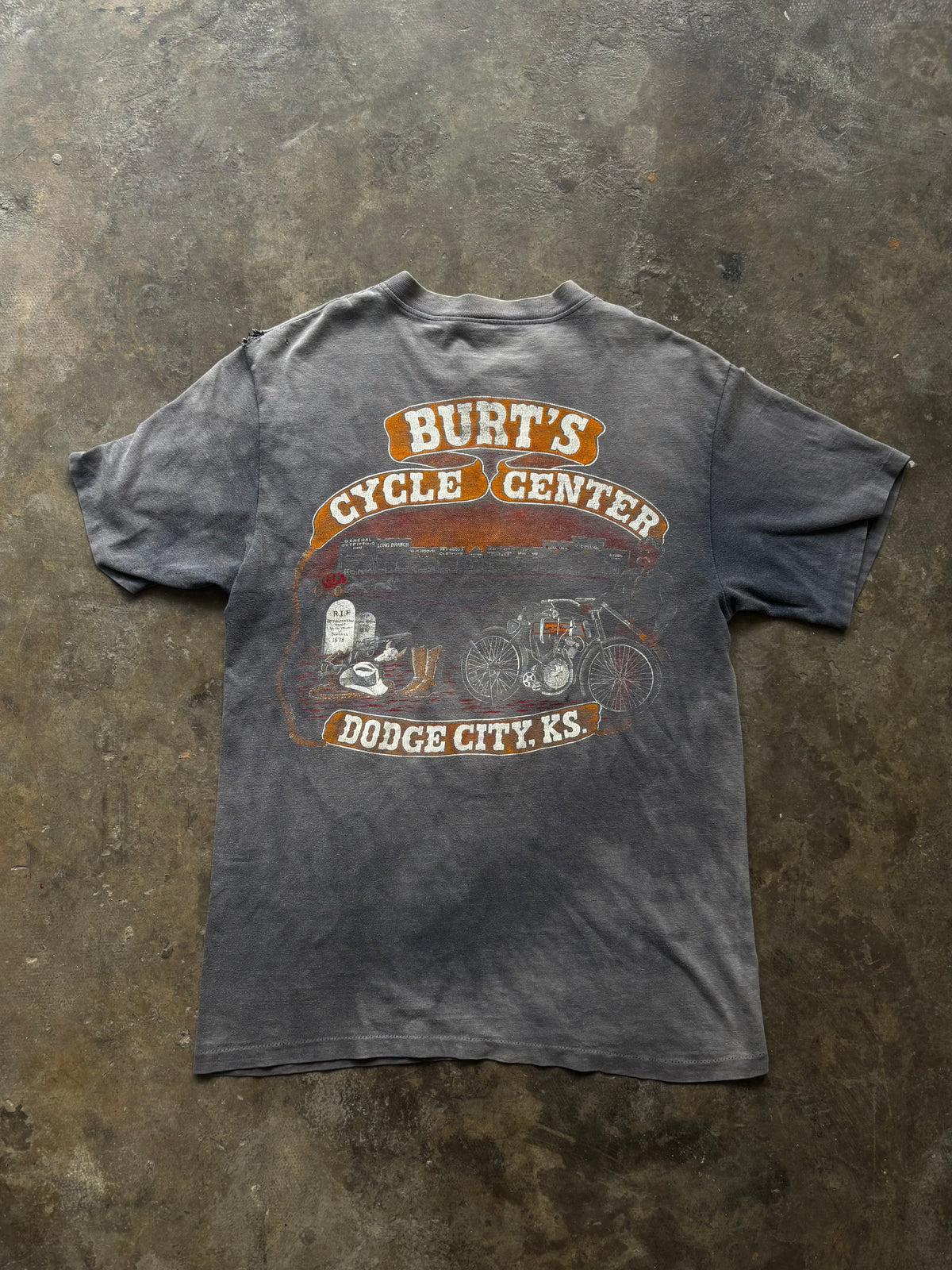 Vintage late 80’s Harley Davison Henry Racing Faded Tee