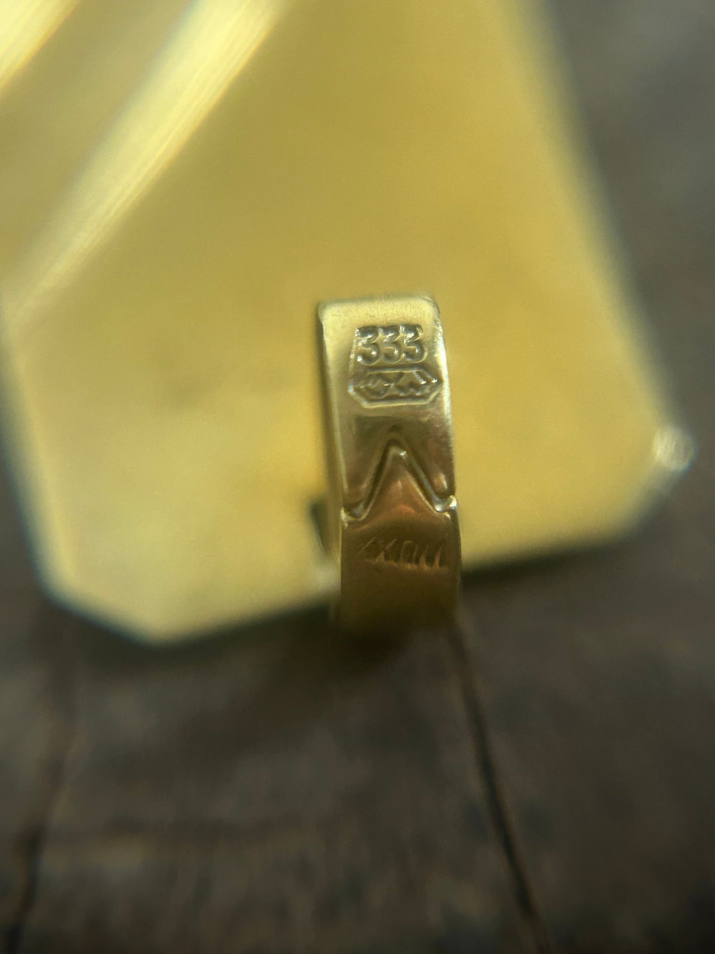 Vintage Gold 8K Scripture Charm