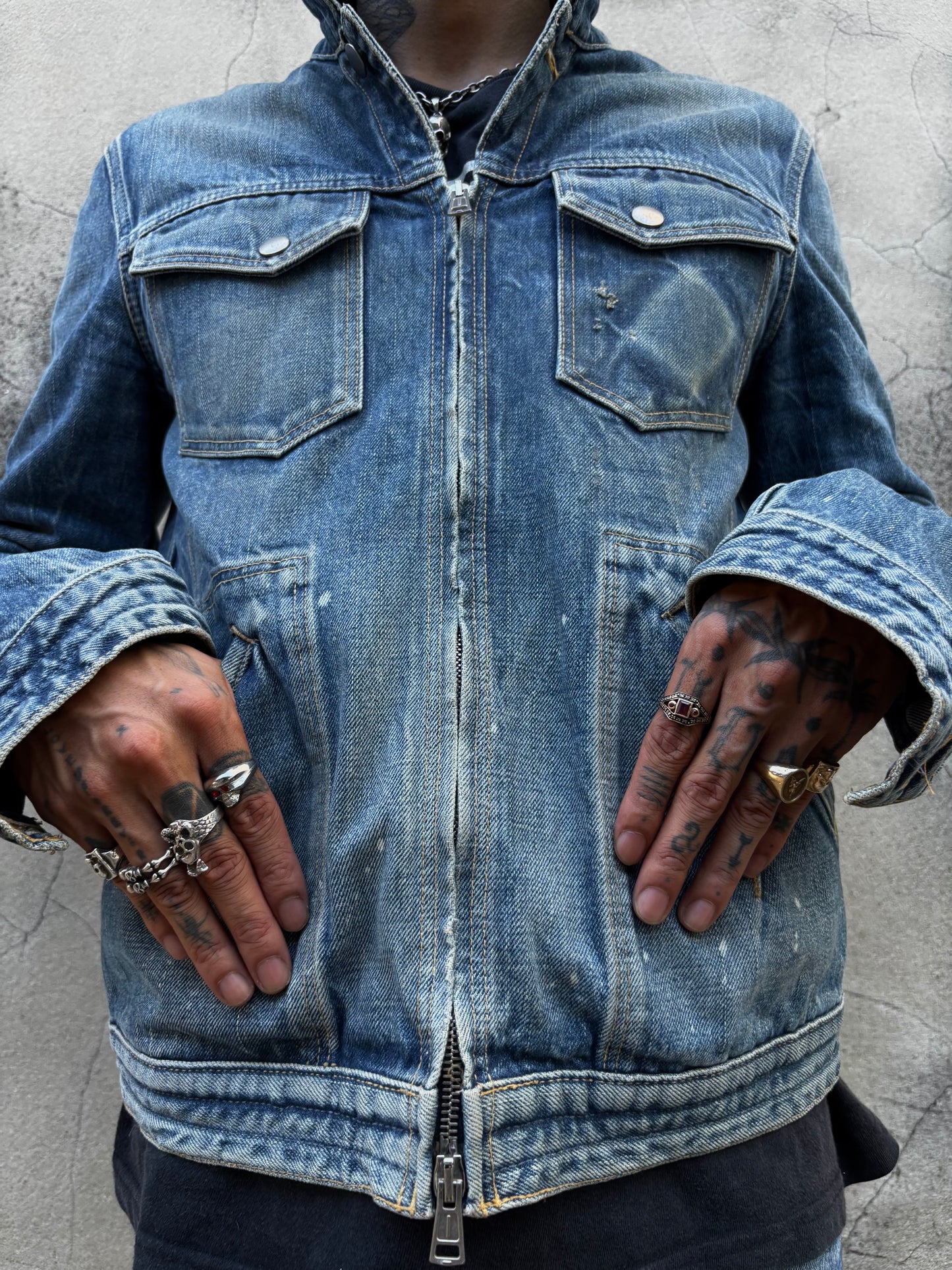 Number (N)ine archived zippo Denim Jacket