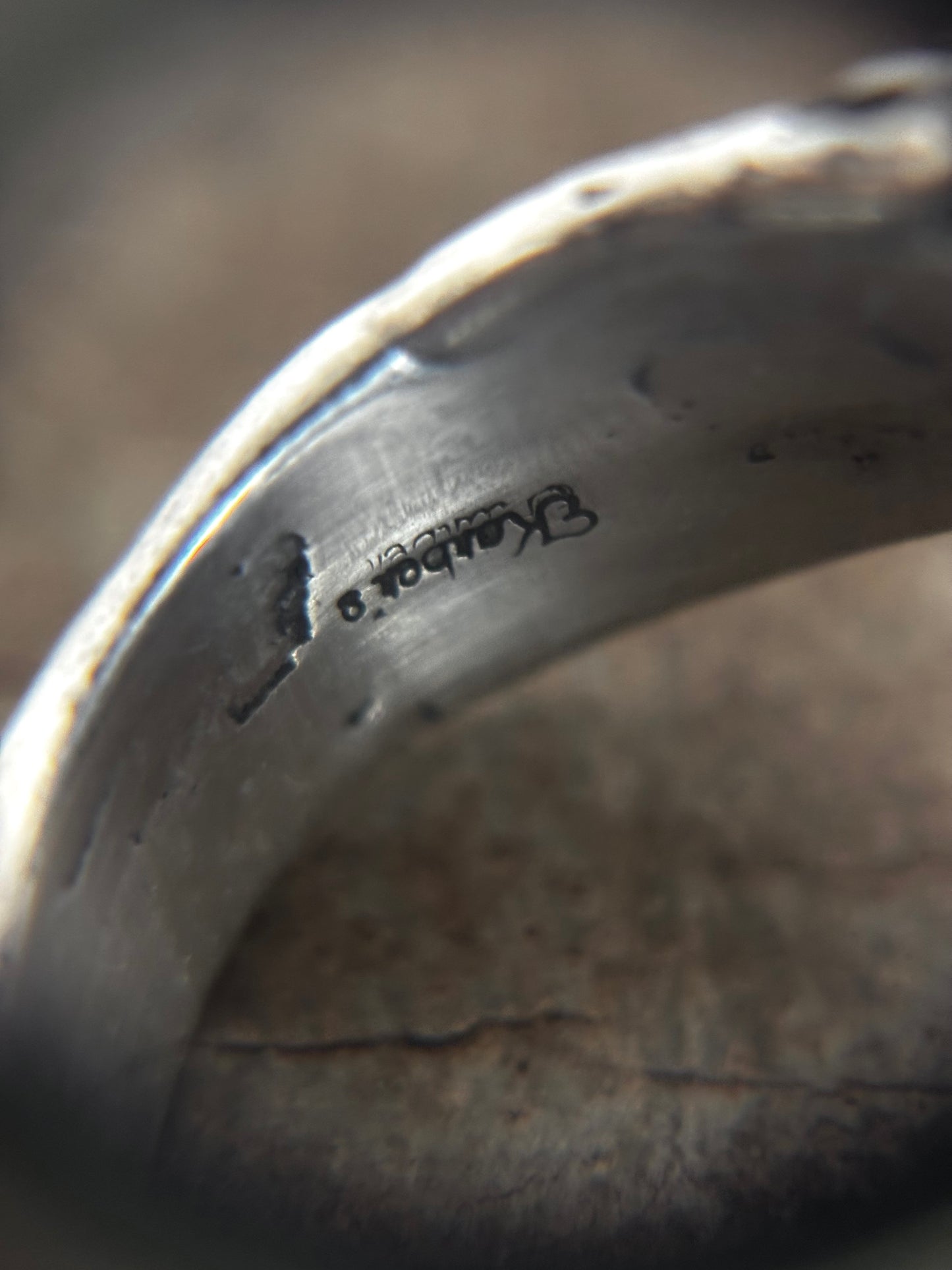 Vintage STERLING 925 Double Horse Ring