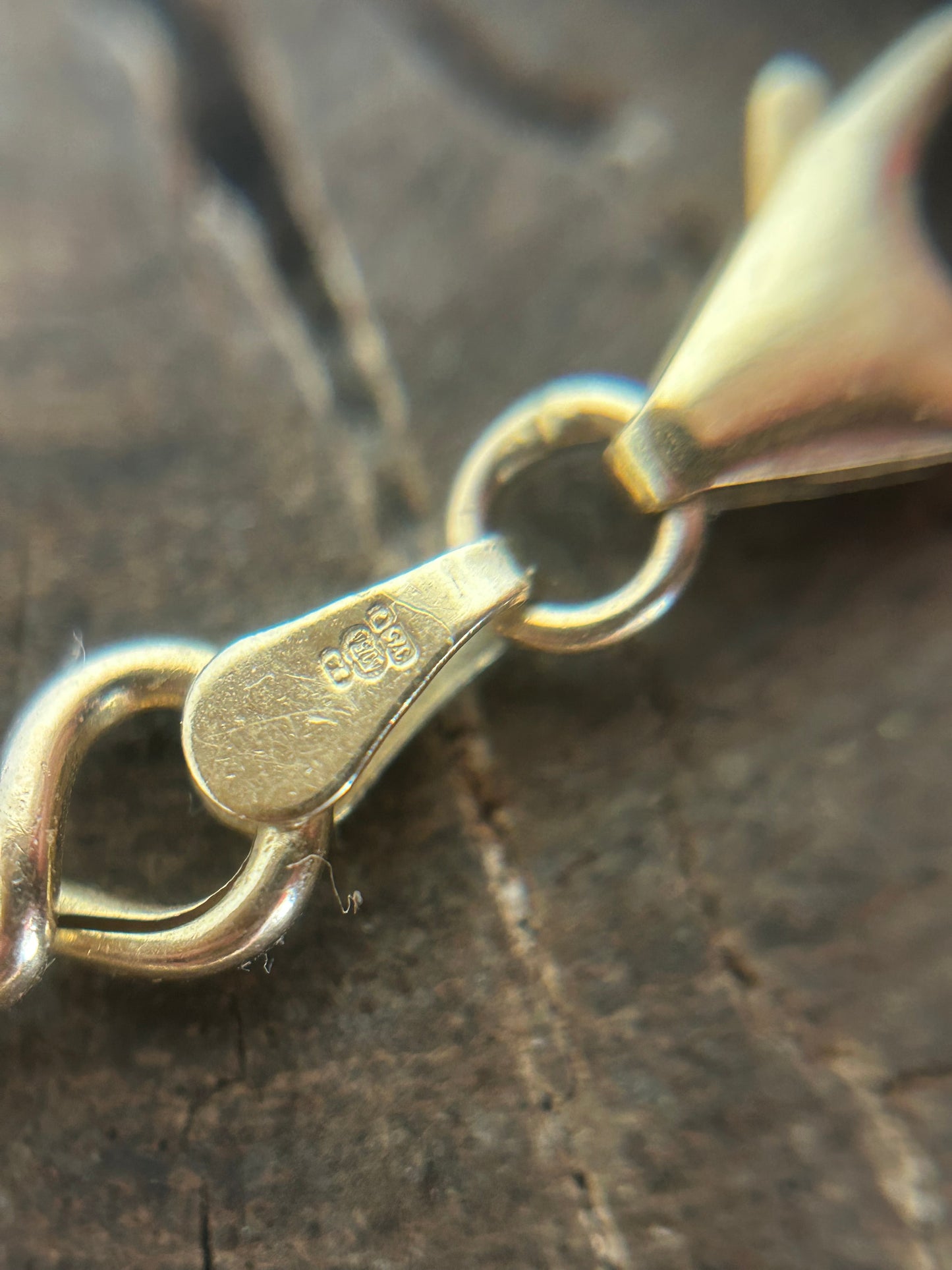 Vintage Gold 9K italy Chain Rope BRACELET