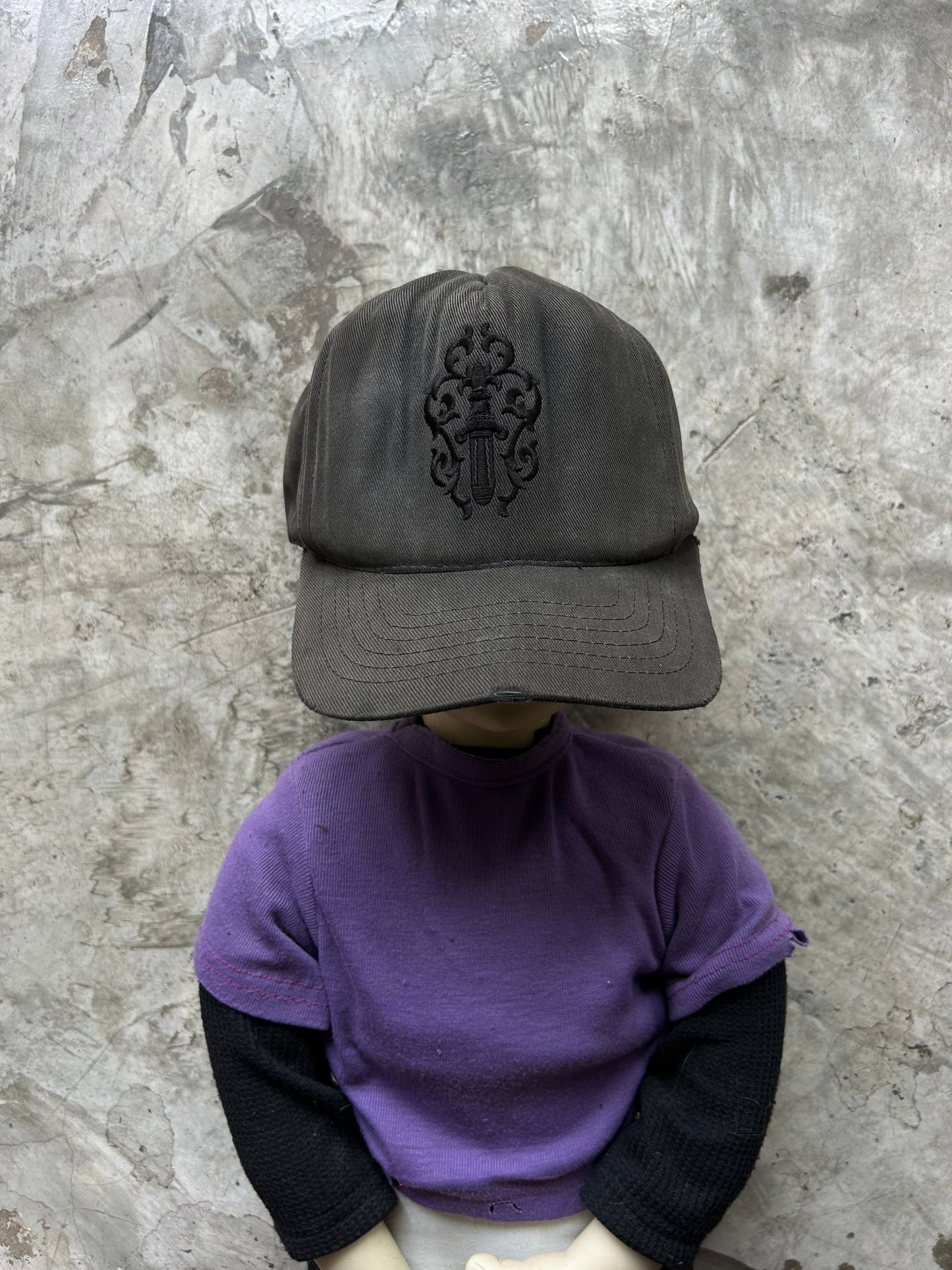 Vintage Chrome Hearts Faded Dagger Hat