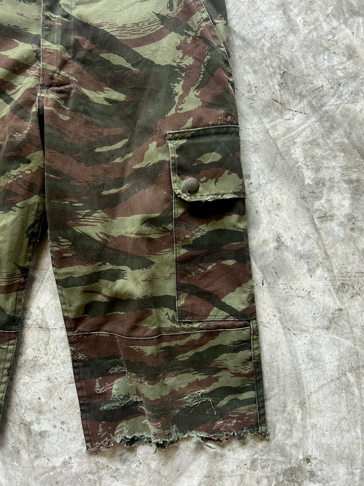 Vintage 60’s French Lizard  camo Shorts