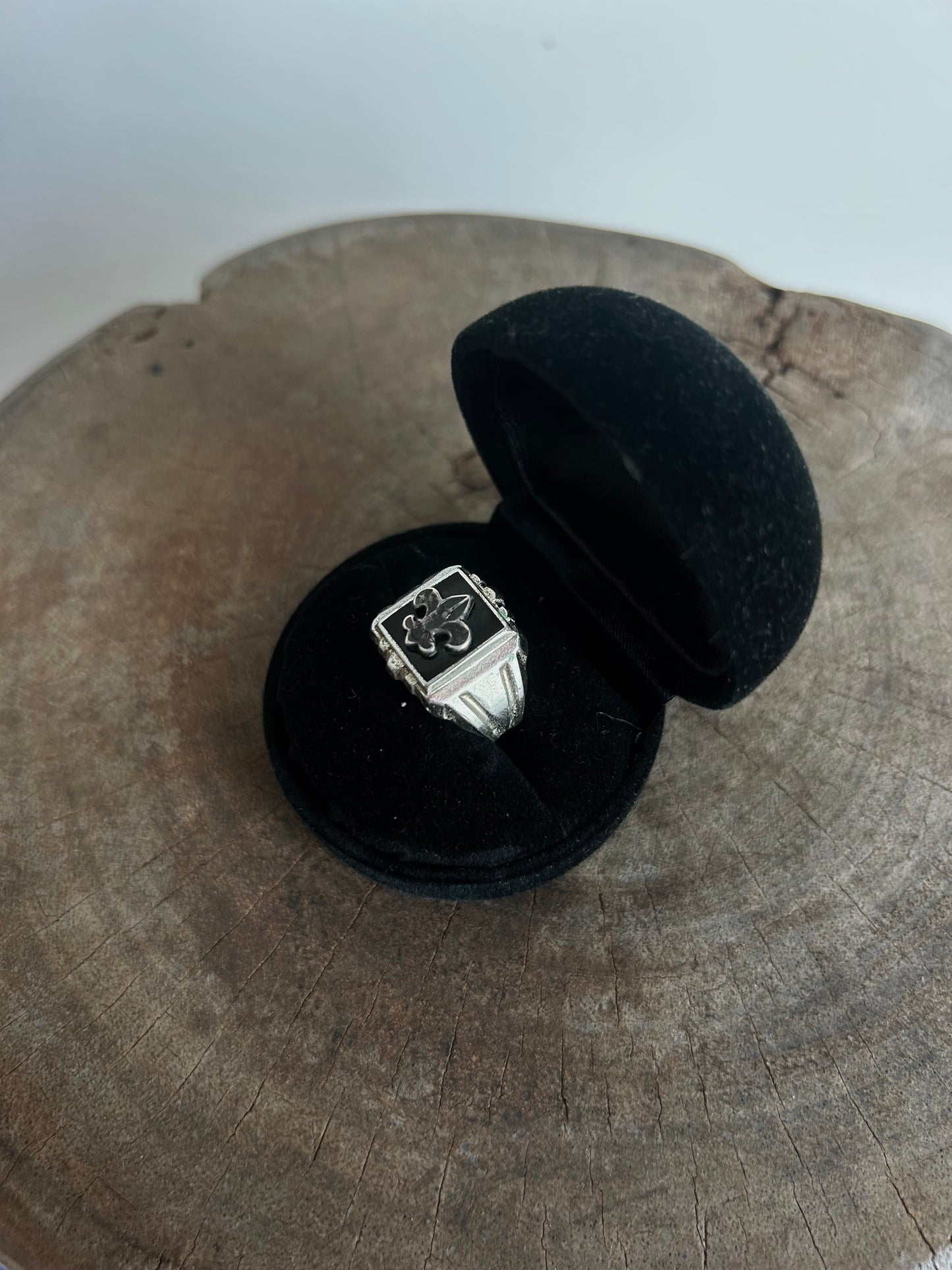 Vintage Sterling Silver 925 Fleur-de-Lis Ring