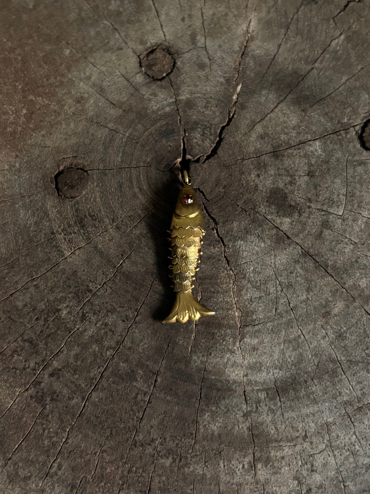Vintage Gold 14 K  Fish Charm