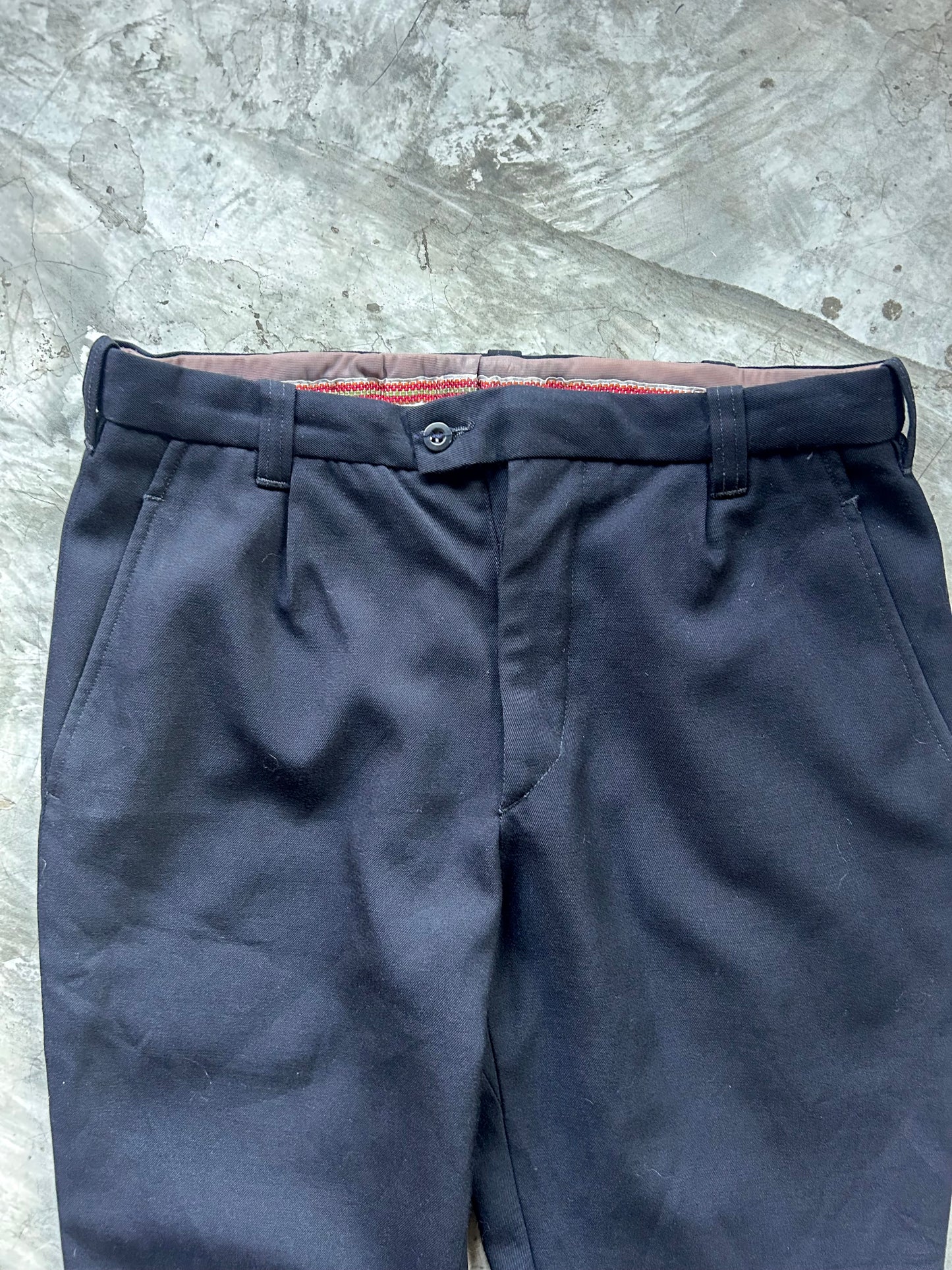 1990’s Vintage Black Straight Trouser  (30”)