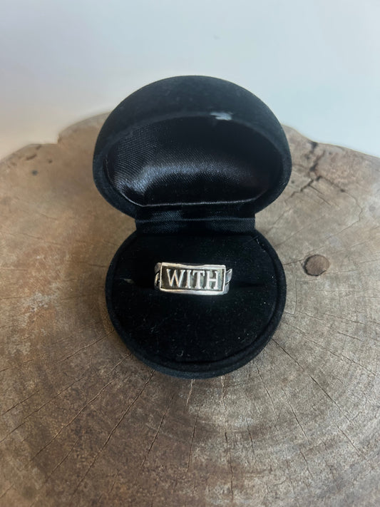 Vintage Silver WITH Chain Ring