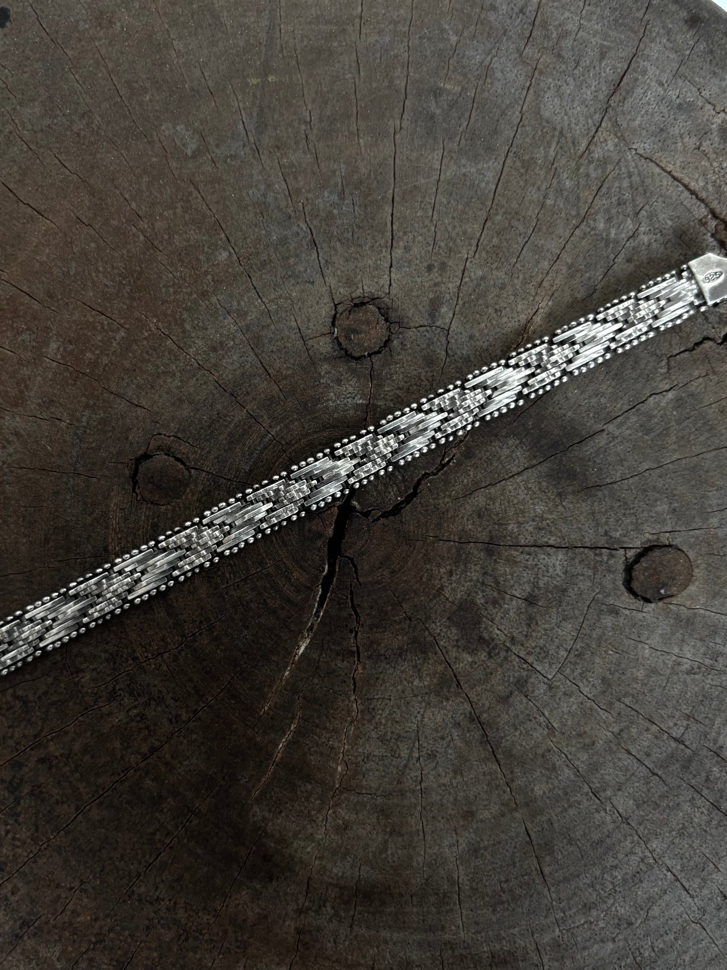 Vintage 925 Silver italy Curb Bracelet