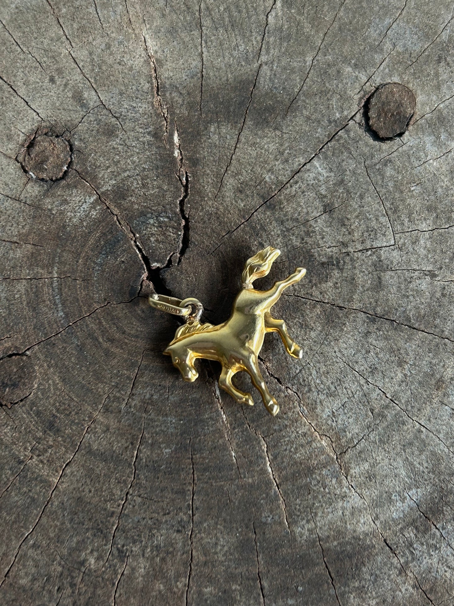 Vintage Gold 9K Horse Charm