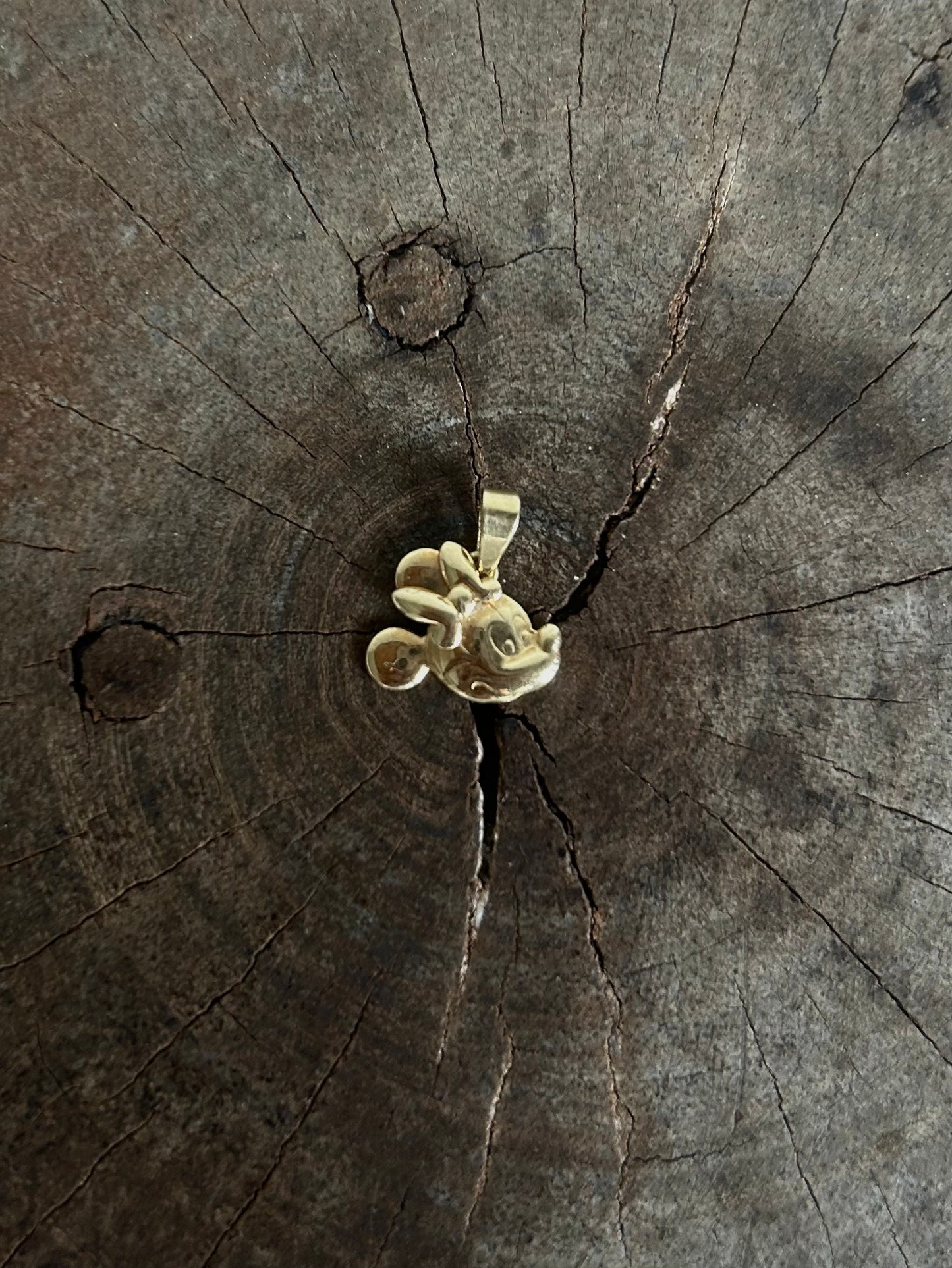 Vintage Gold 14K Minnie Mouse Pendant