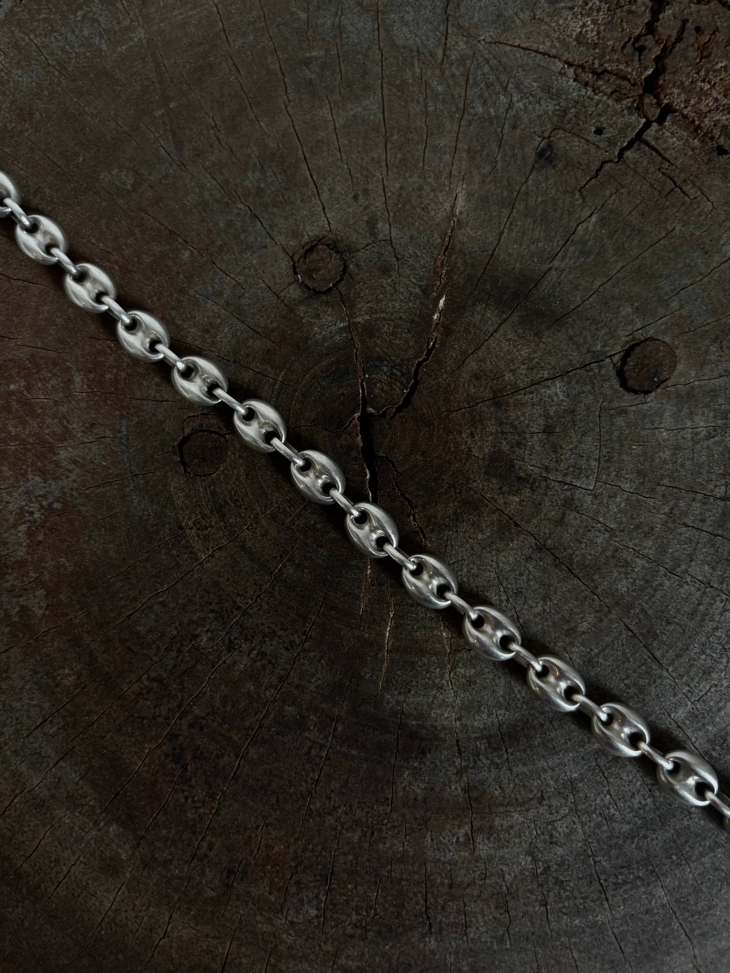 Vintage 925 Silver Coffee Bean Bracelet