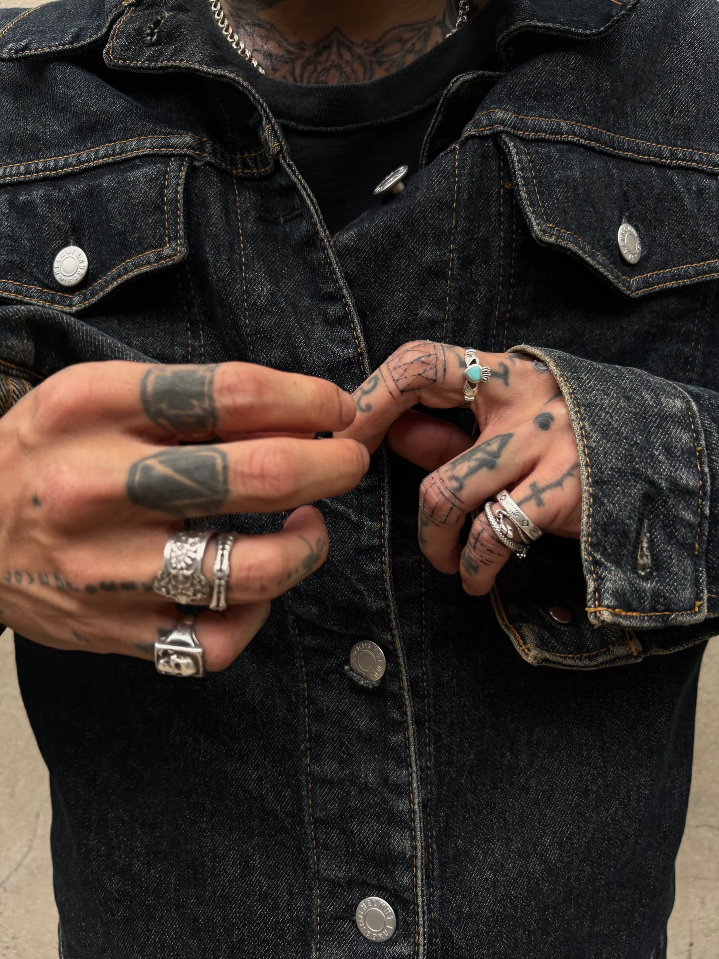 Helmut Lang 1999 Raw Denim Trucker Jacket