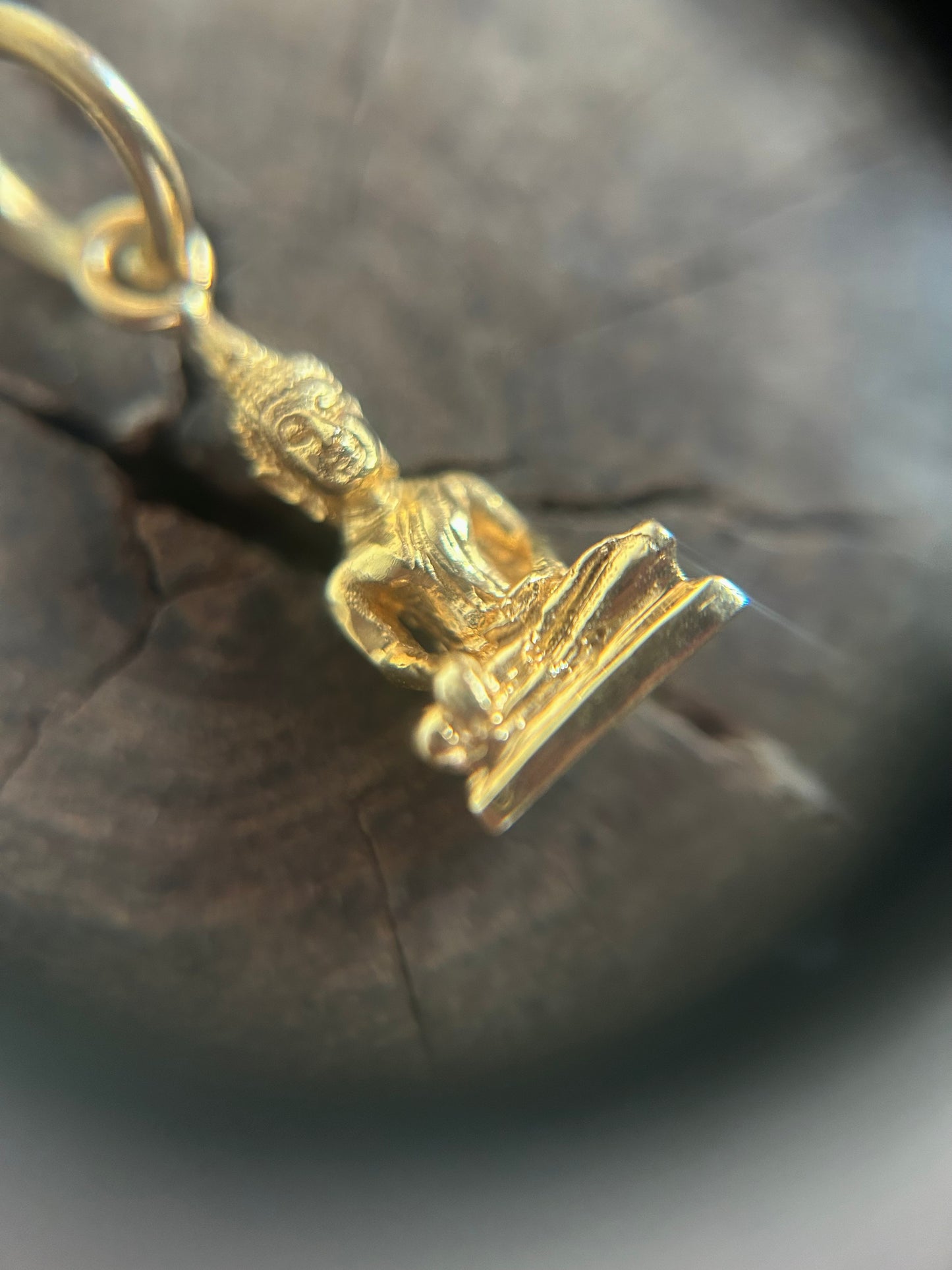 Vintage Gold 14K Buddha Charm