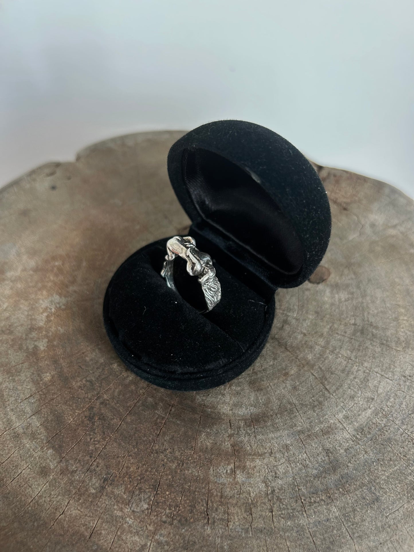 Vintage Silver 925 Erotic Ring