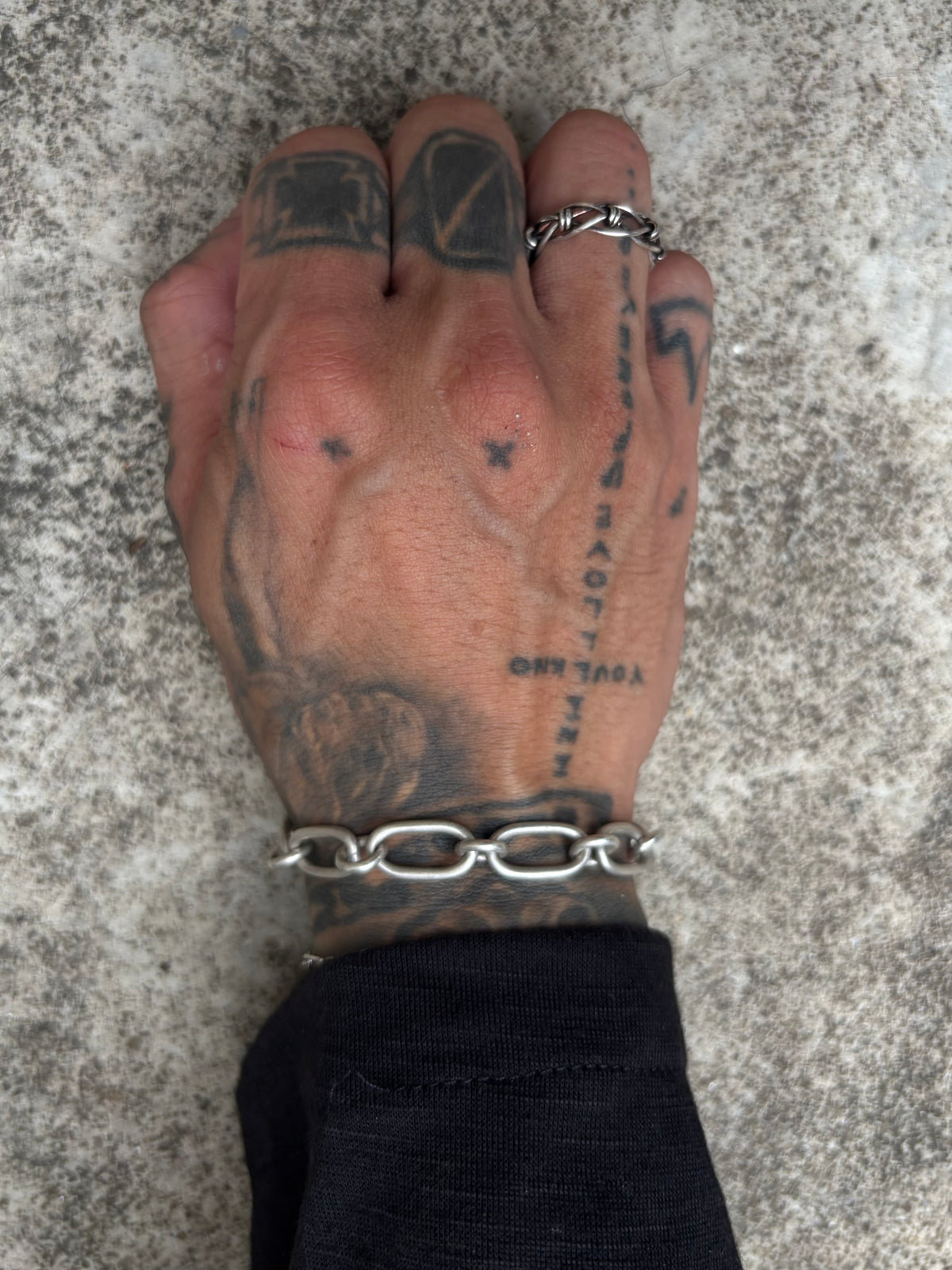 Vintage STERLING 925 Barbed Wire Ring