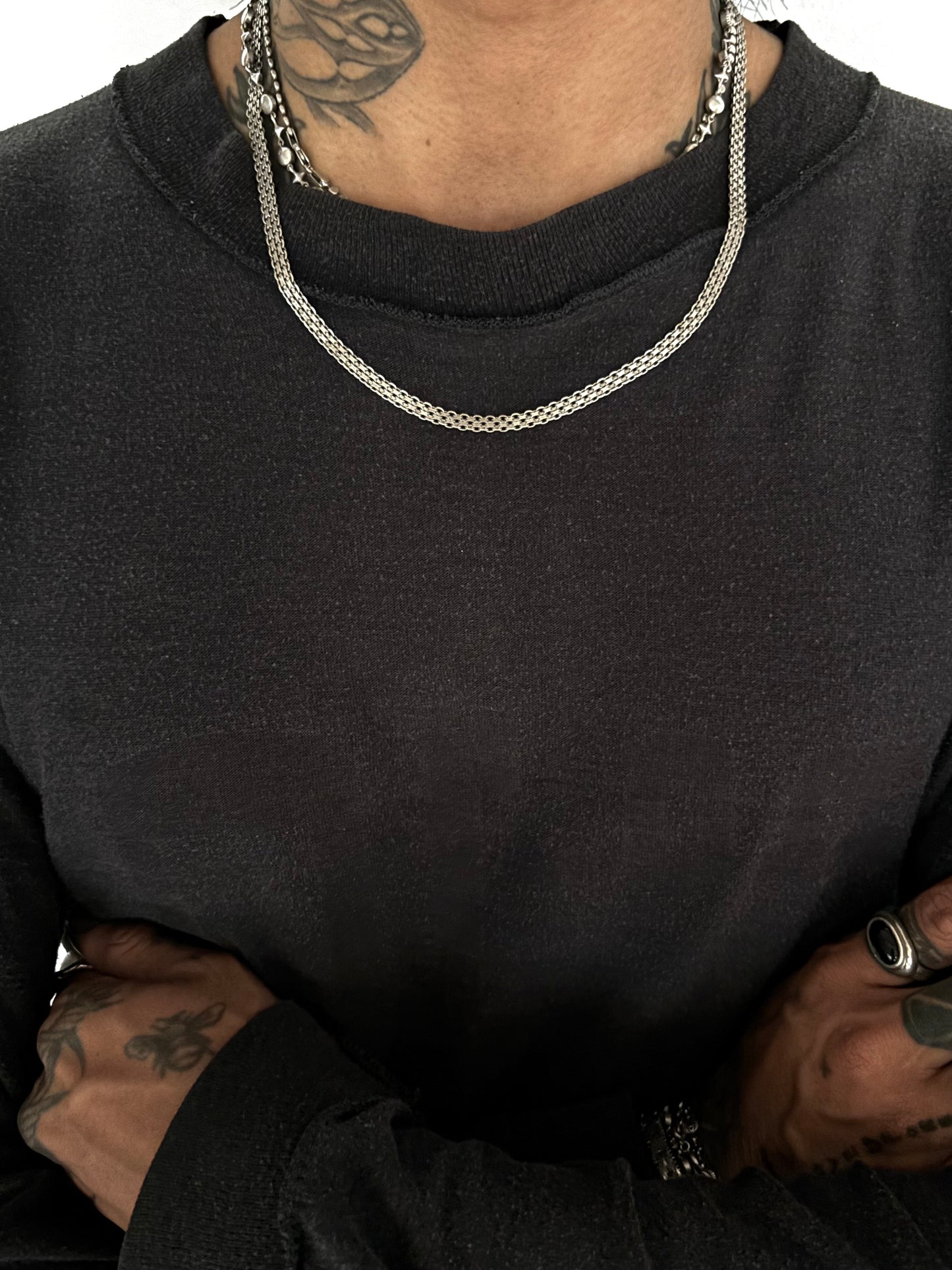 Vintage 925 Silver Curb Necklace