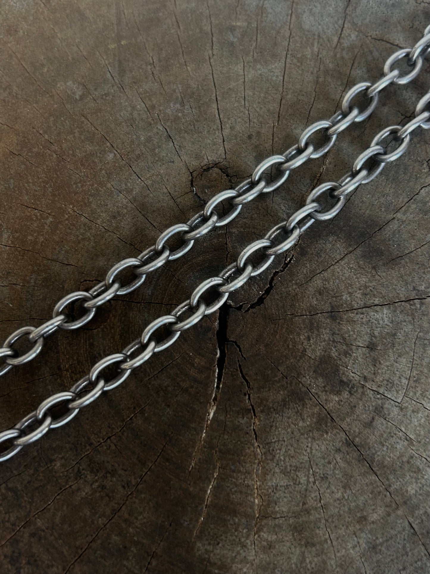 Vintage Silver 925 Cracked Skull Necklace