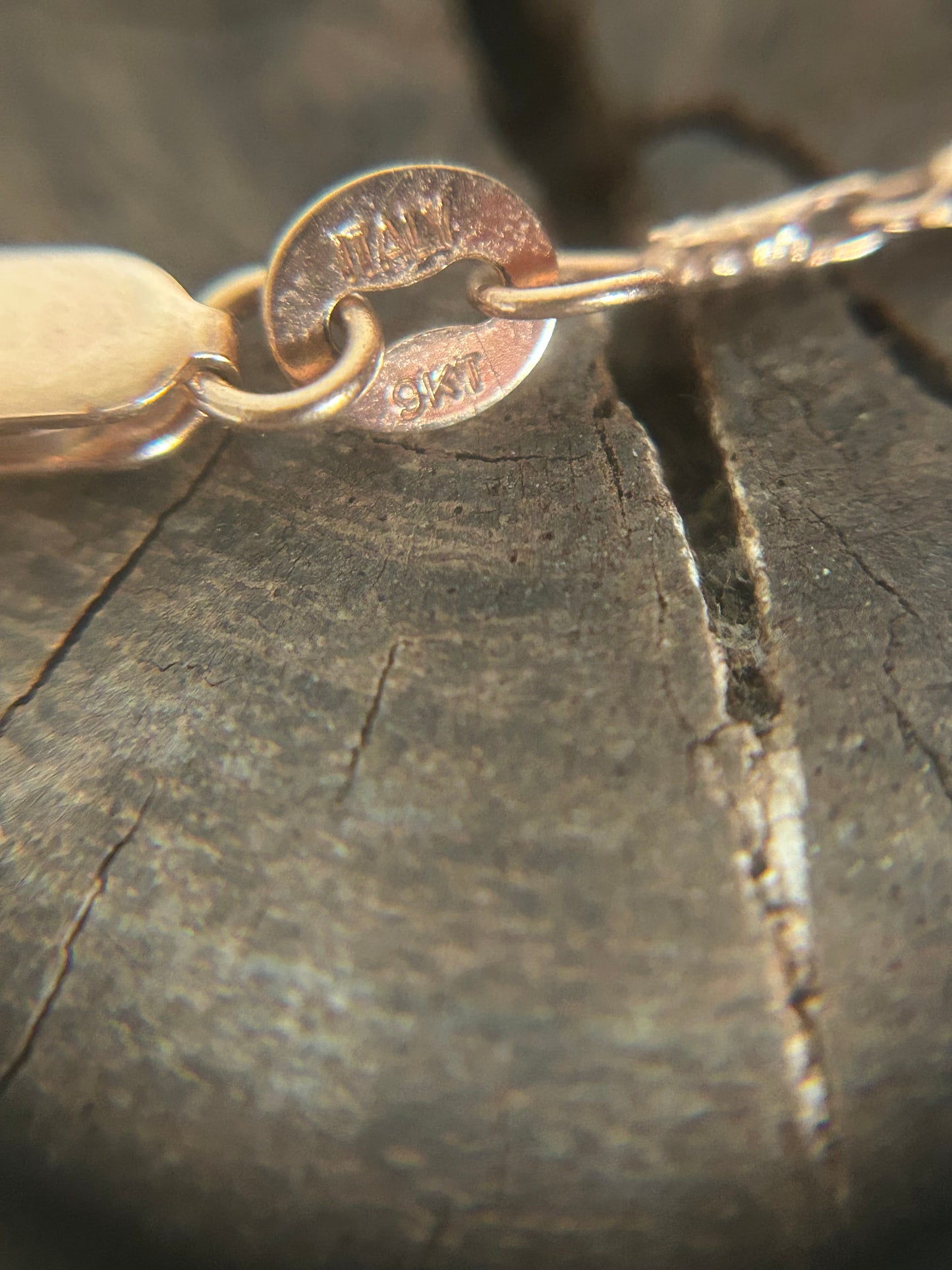 Vintage Gold 9K Rose Gold Figure necklace