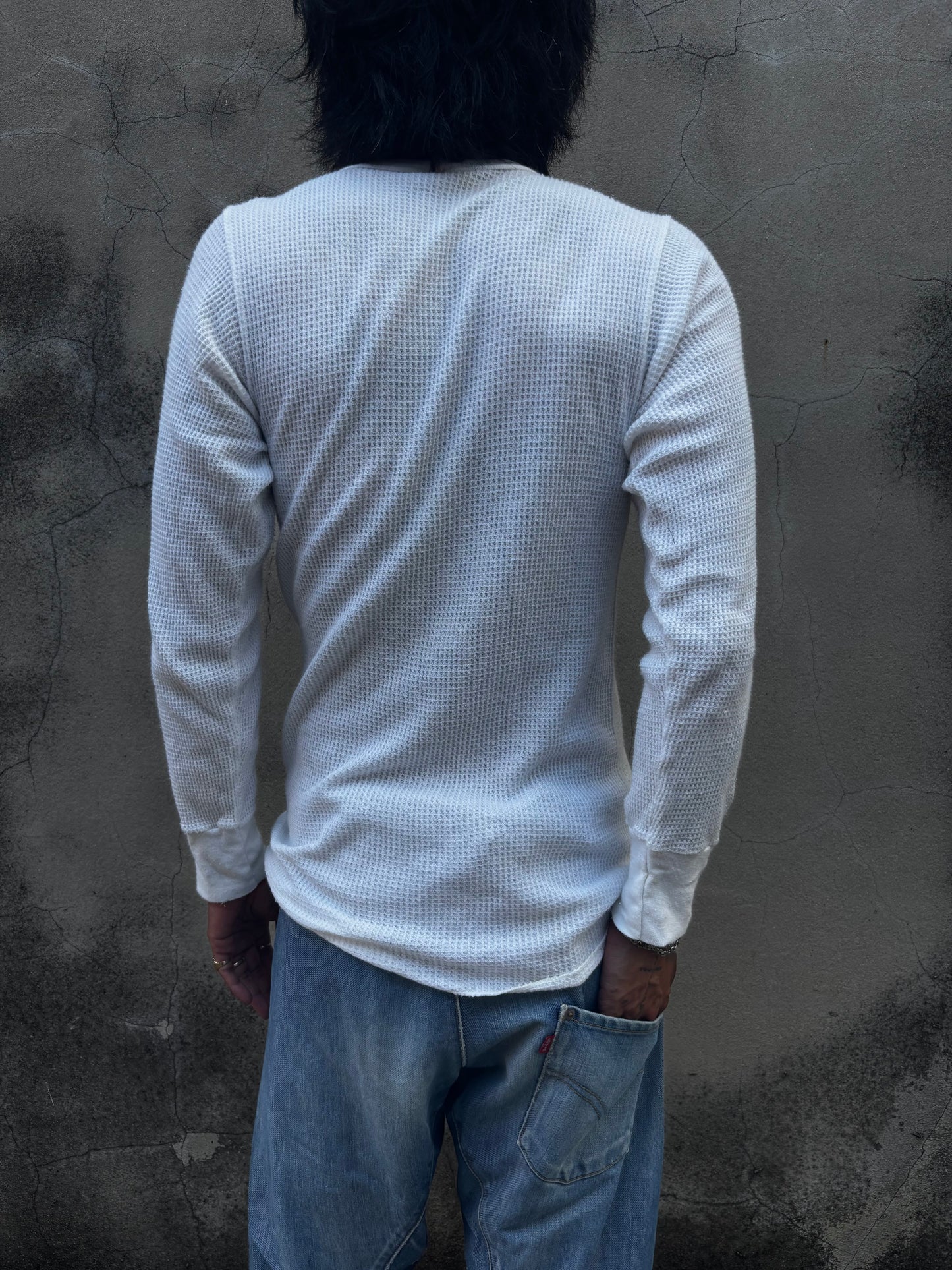 1990’s Vintage Blank White  Thermal Tee