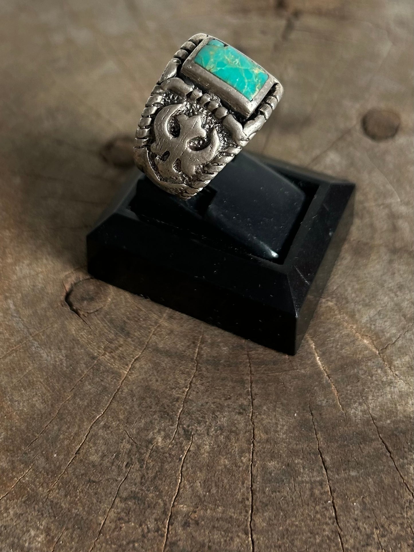 Vintage Silver 925 Turquoise native Ring