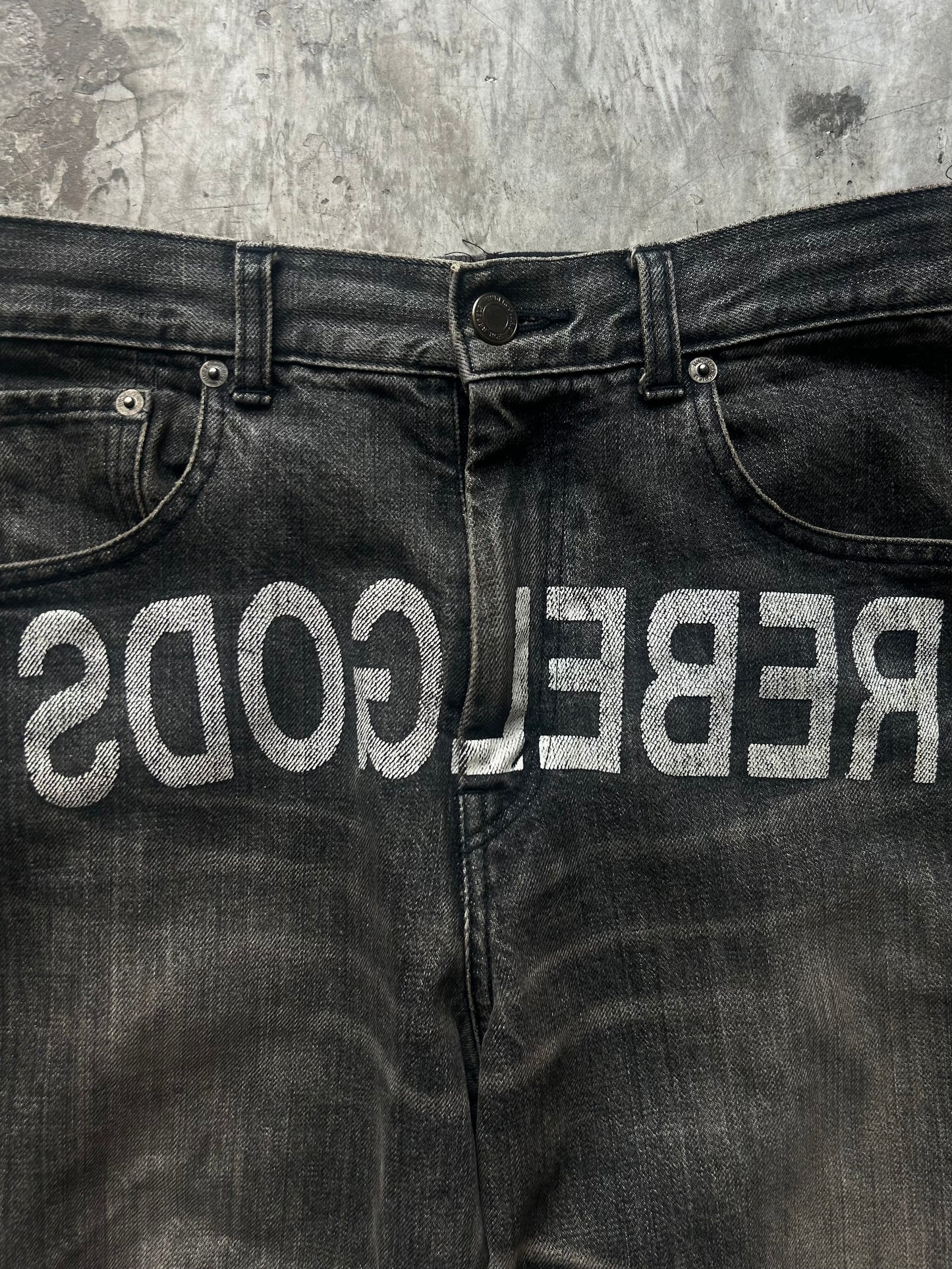 Undercover Rebel gods hybrid 2002 denim jeans