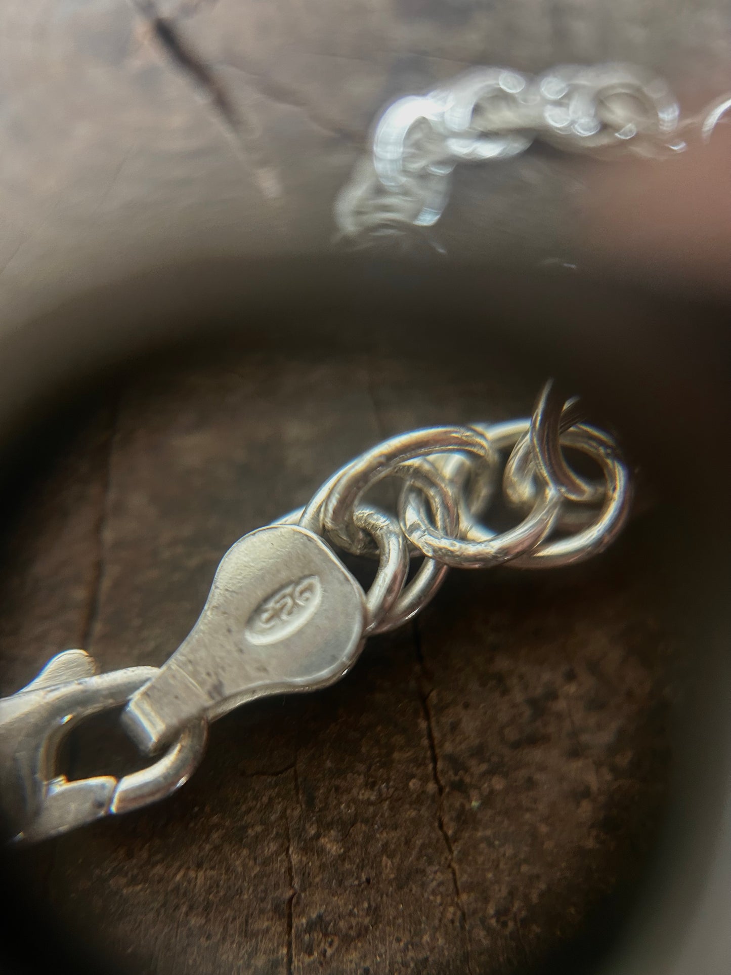 Vintage silver 925 Twisted chain Necklace