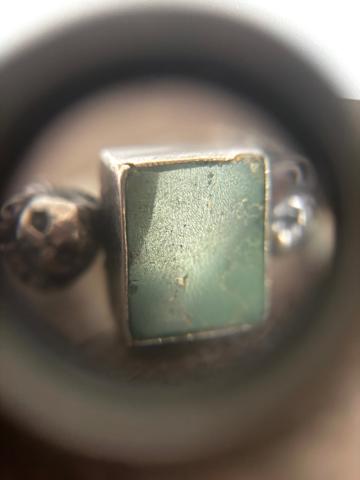 VINTAGE STERLING DOUBLE LION SILVER MALACHITE 925 SILVER RING