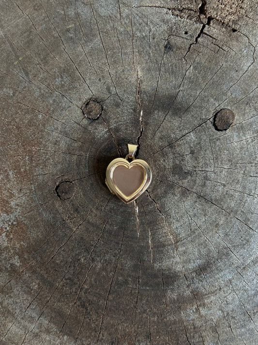 Vintage Gold 9k Heart locket Pendant