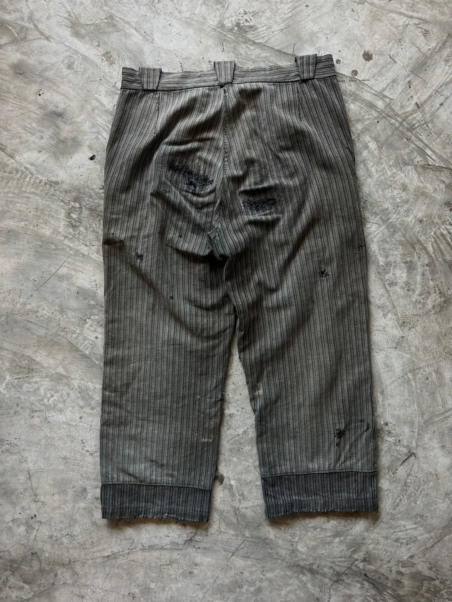 Vintage 40‘s French Moleskin Stripe Boro Pants