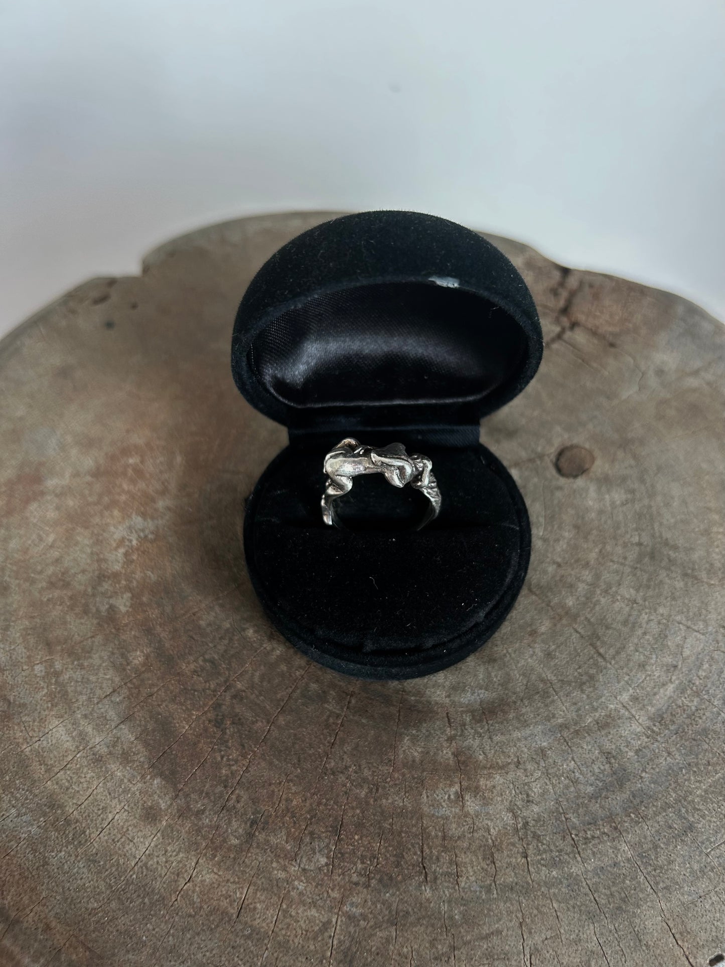 Vintage Silver 925 Erotic Ring