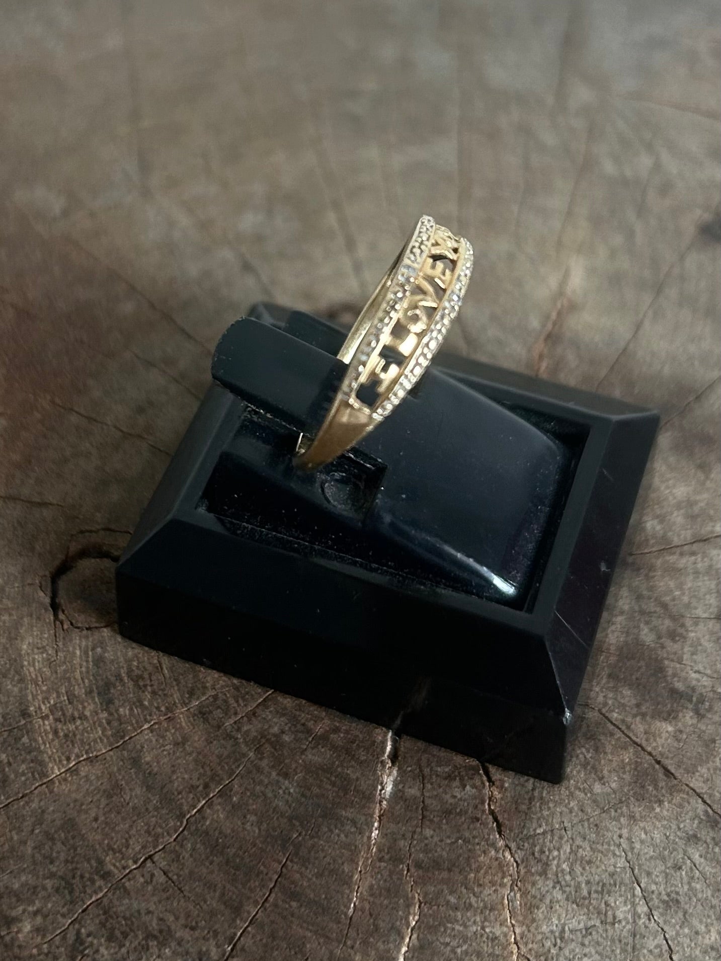 Vintage Gold 9K iloveyou Ring