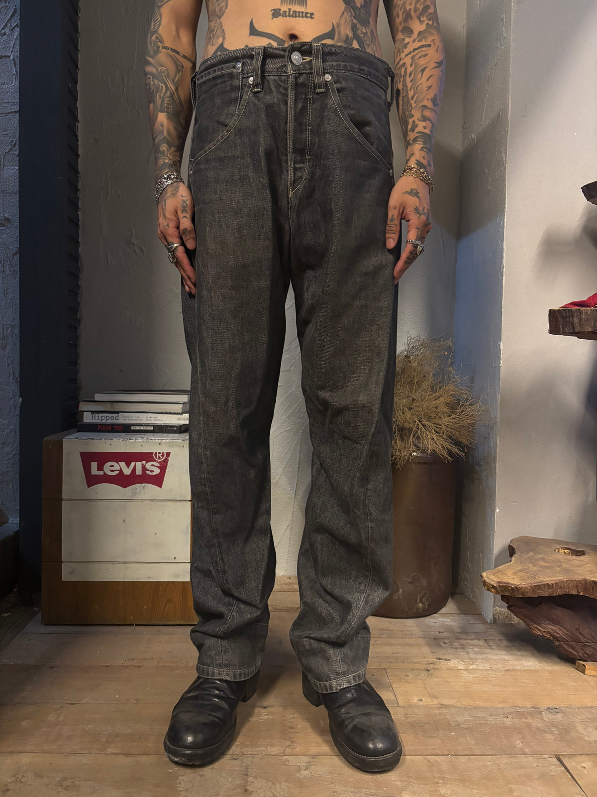 Vintage Levis Engineered Midnight black Jeans