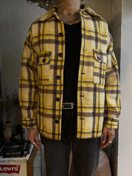 Vintage 1970’s GLEN ROCK Flannel Wool Shirt
