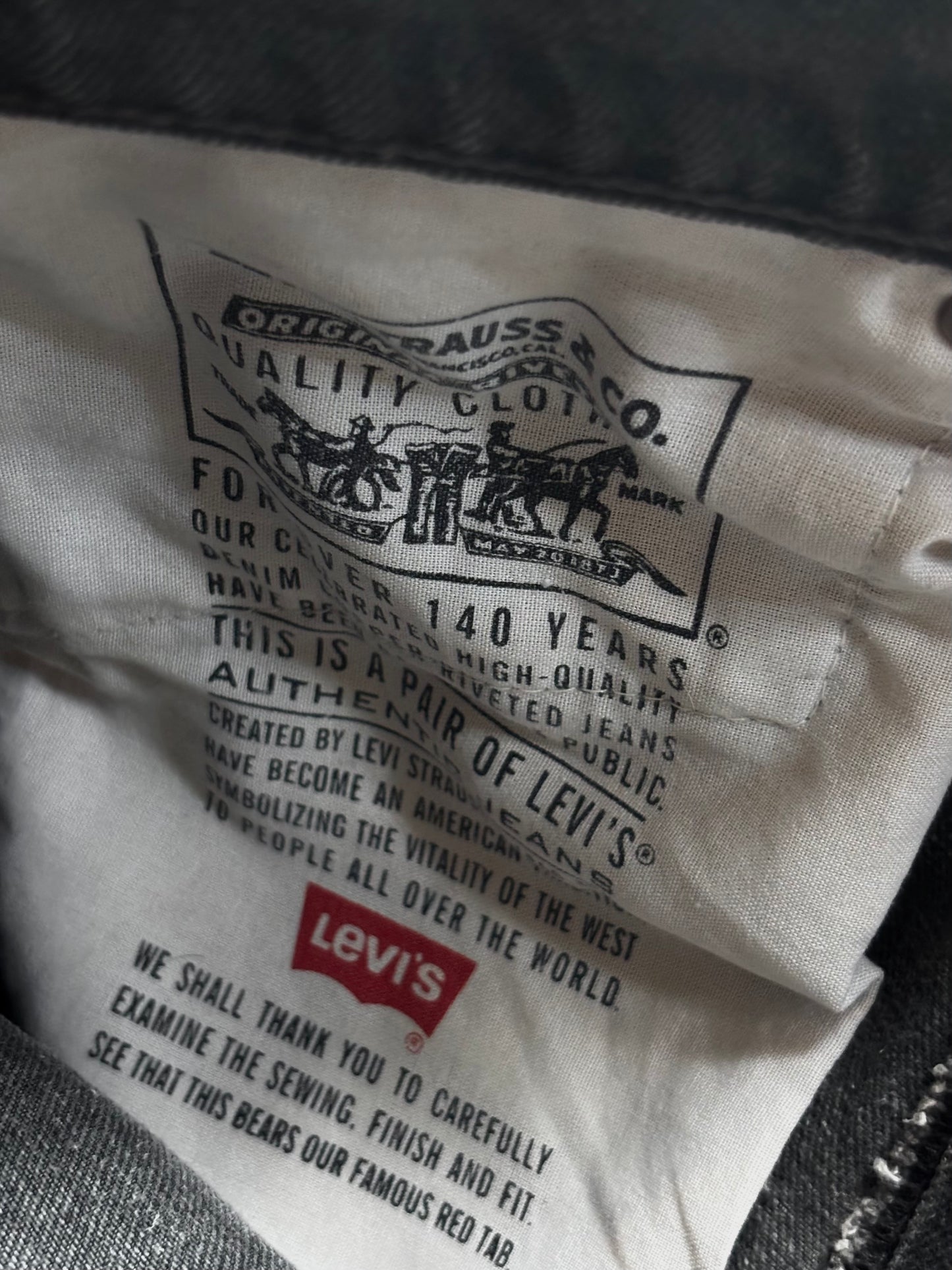 Vintage Levis 505 Usa Faded Black Jeans