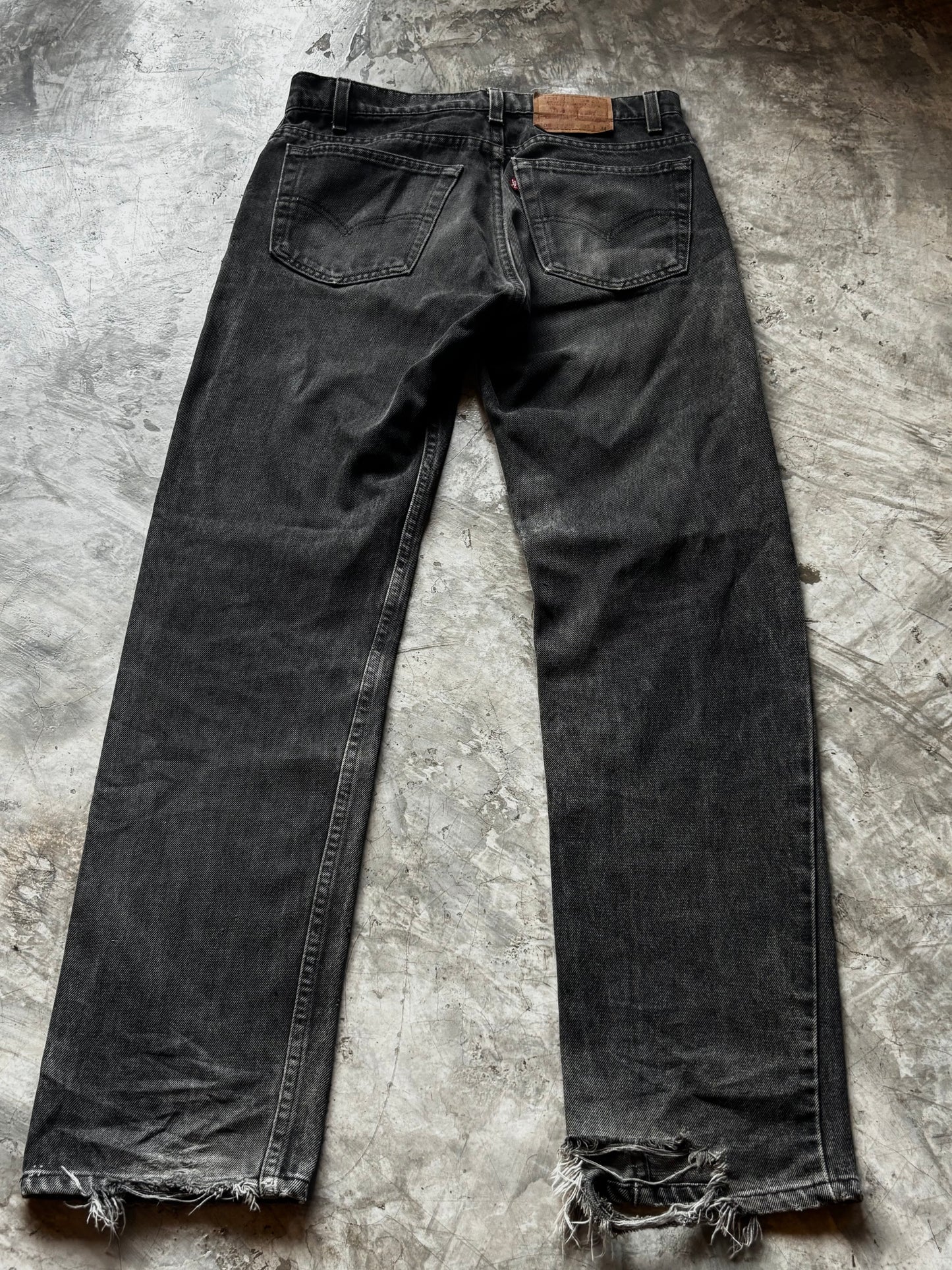 Vintage Levis 505 Usa Faded Black Jeans