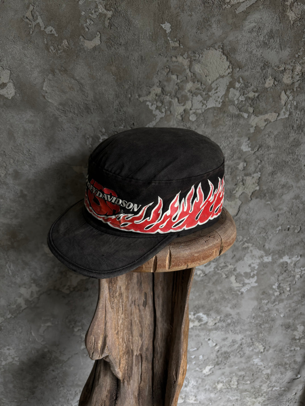 Vintage late 1980’s Harley Davidson Fire Faded Hat