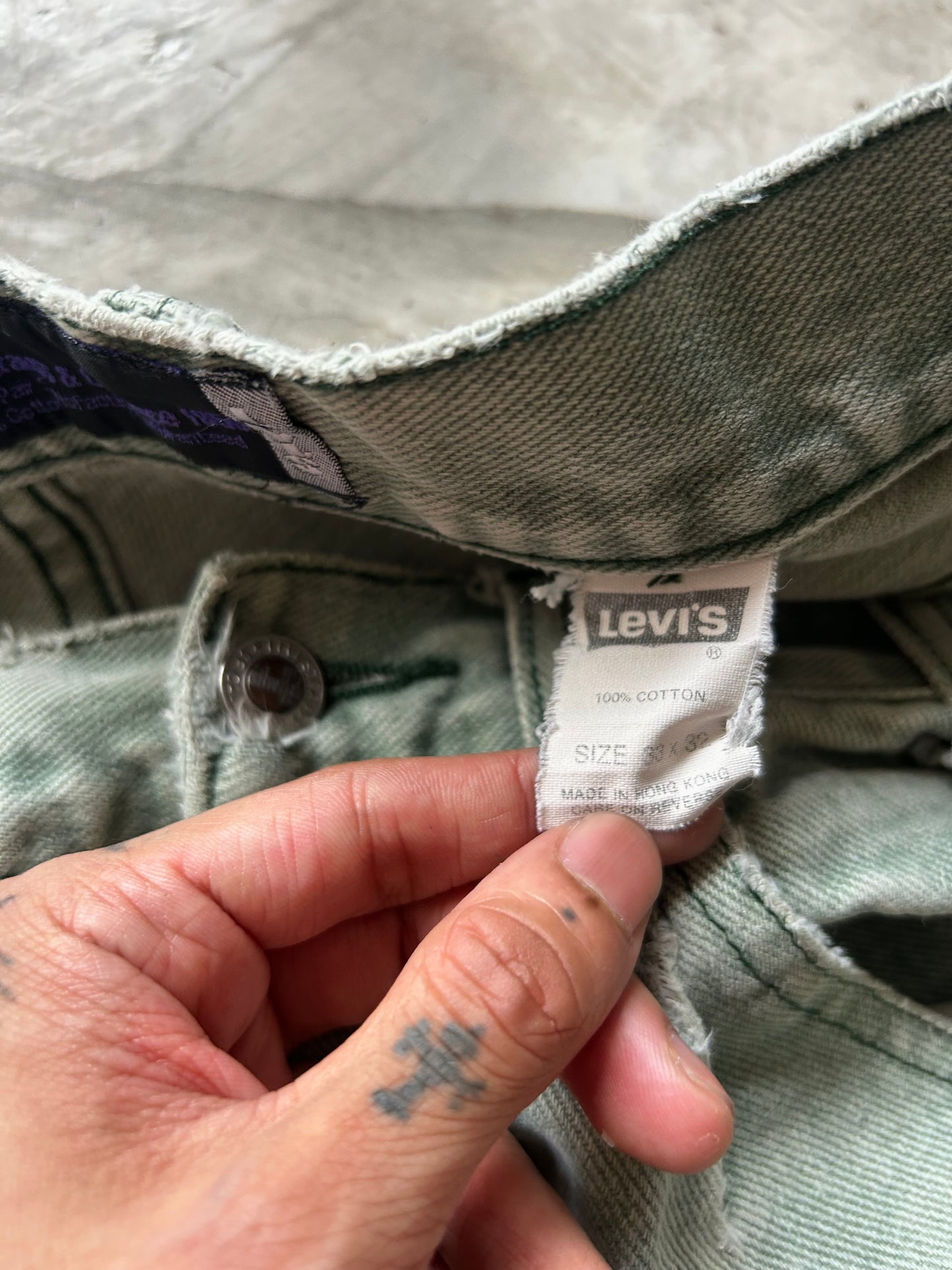 Vintage Levis Silver Tab fade mos baggy jeans (32)